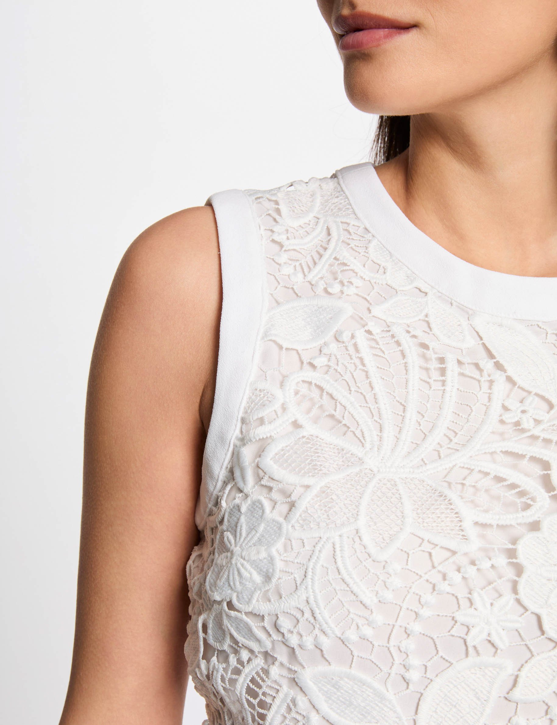 Laced playsuit white women