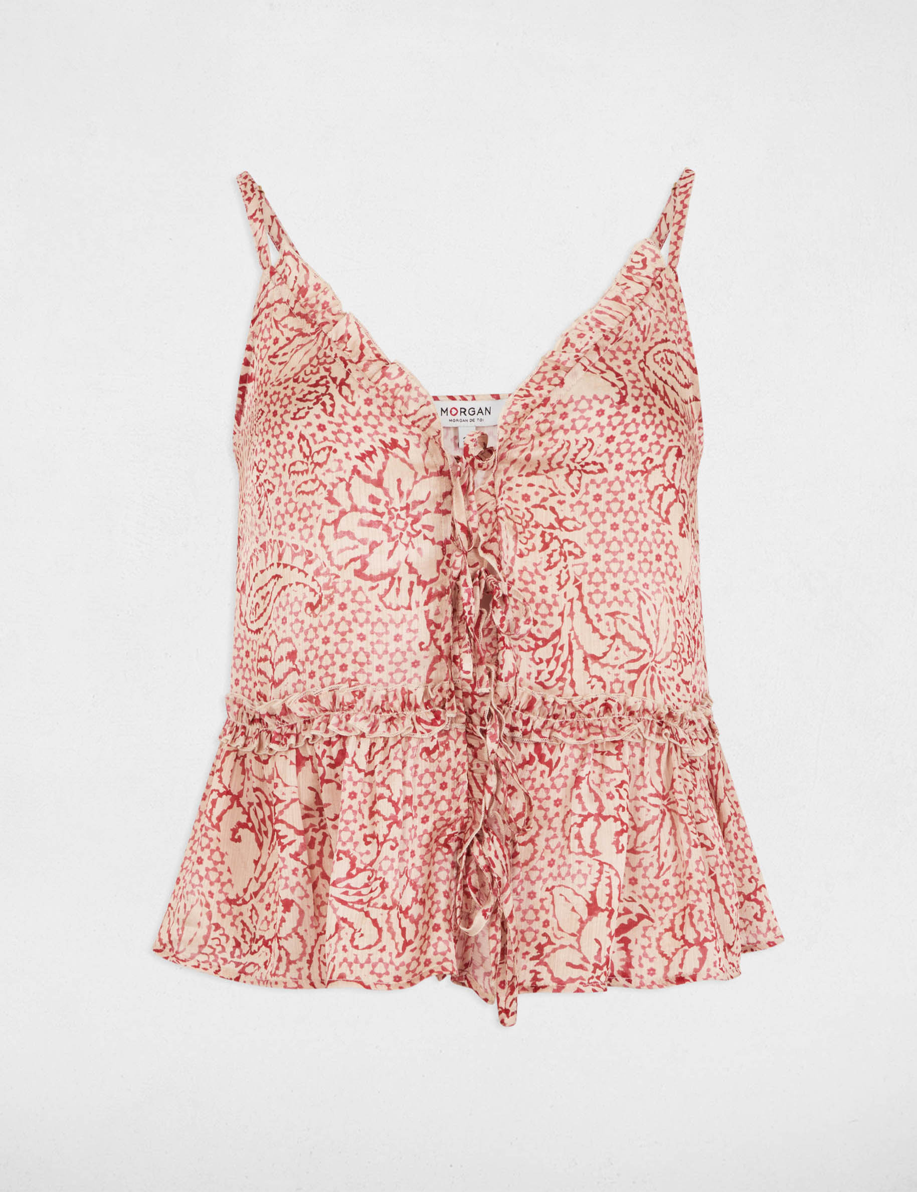 printed top with straps multicolor women Printed top with straps multicolor women