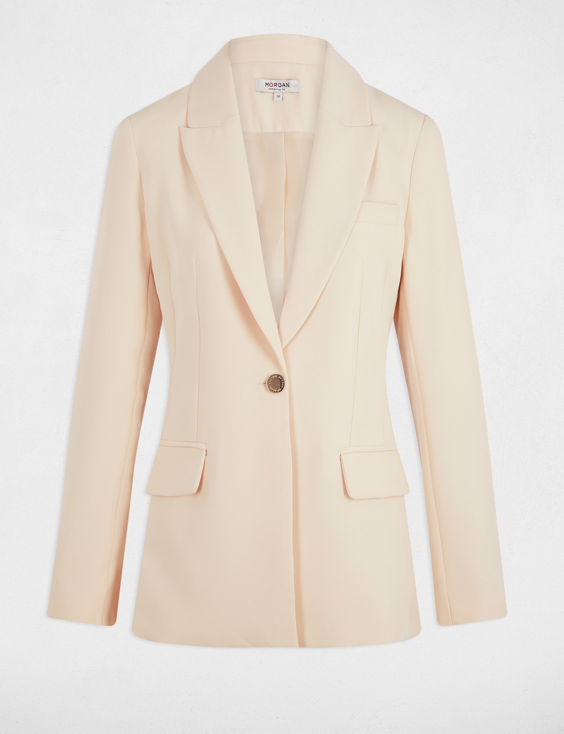 long sleeve jacket cream women Long-sleeve jacket cream women