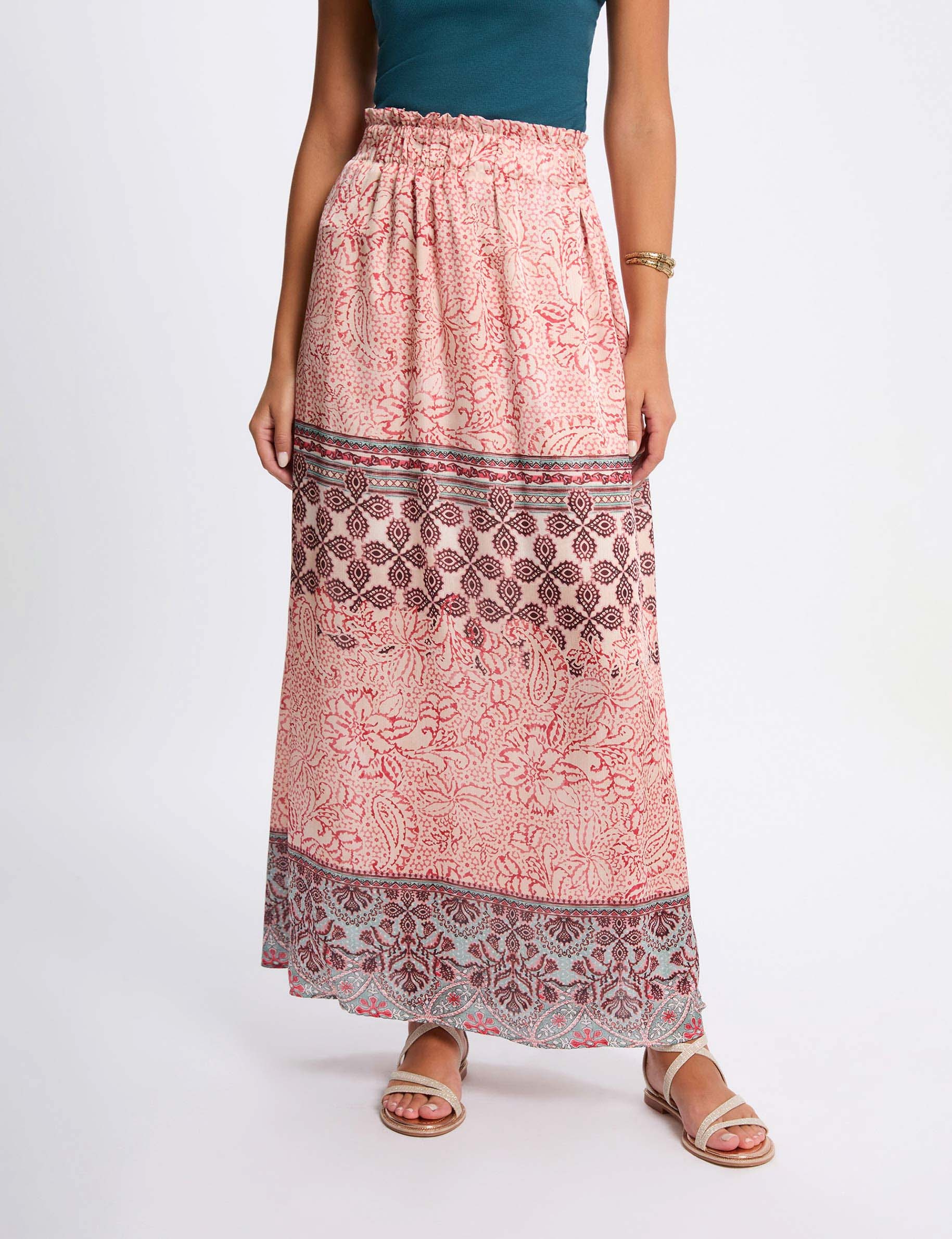 flowy long skirt multicolor women Flowy long skirt multicolor women