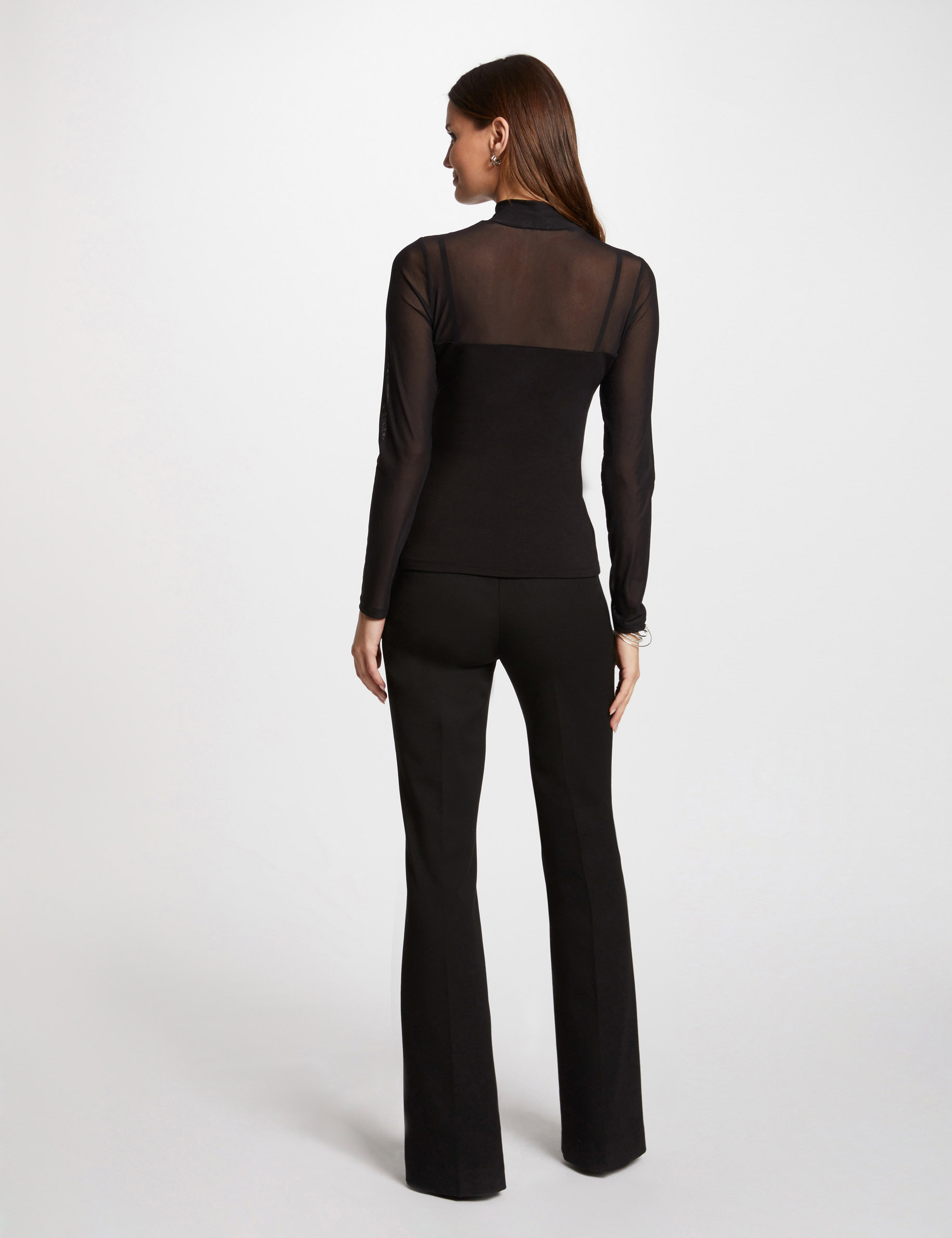 long sleeved t shirt black women Long-sleeved t-shirt black women