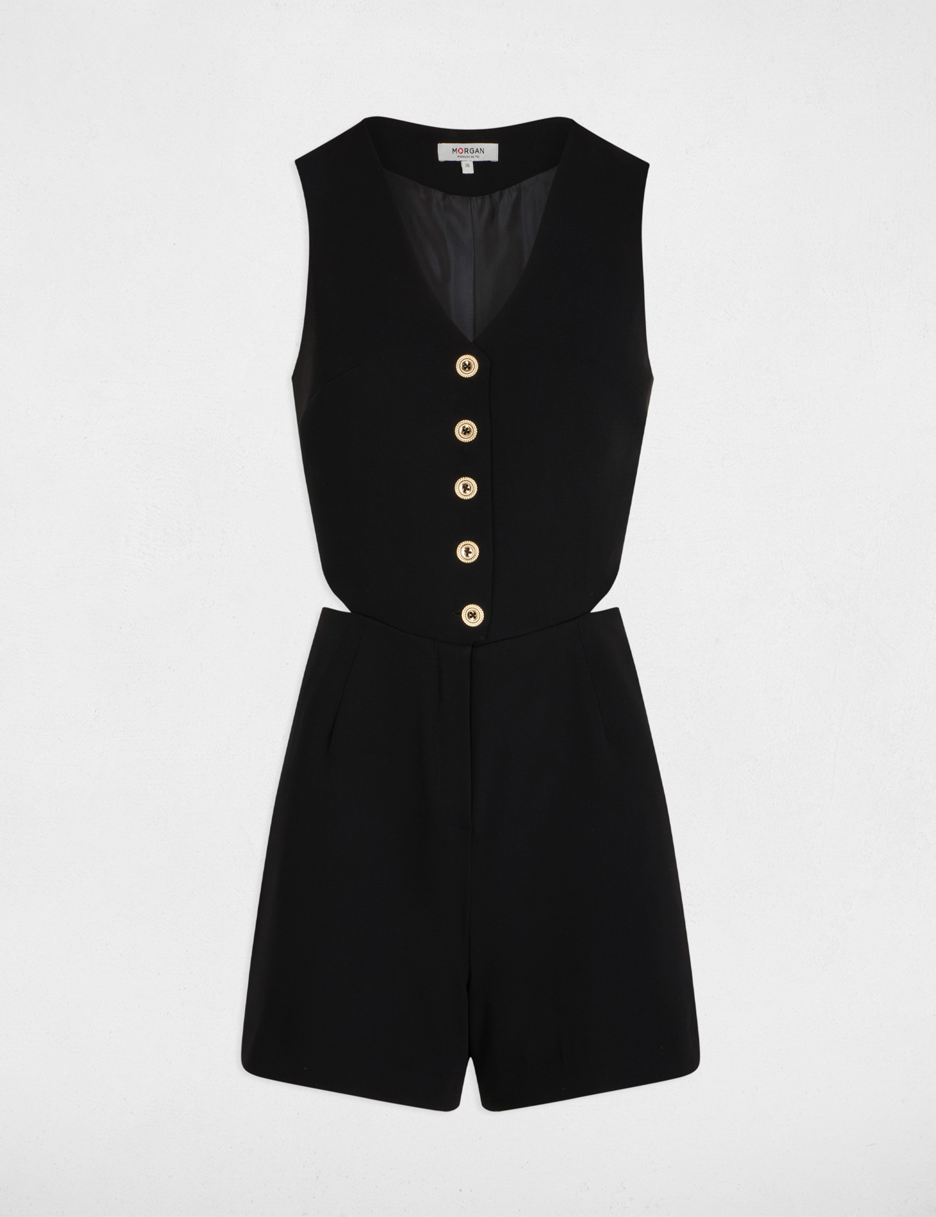 sleeveless playsuit black women Sleeveless playsuit black women