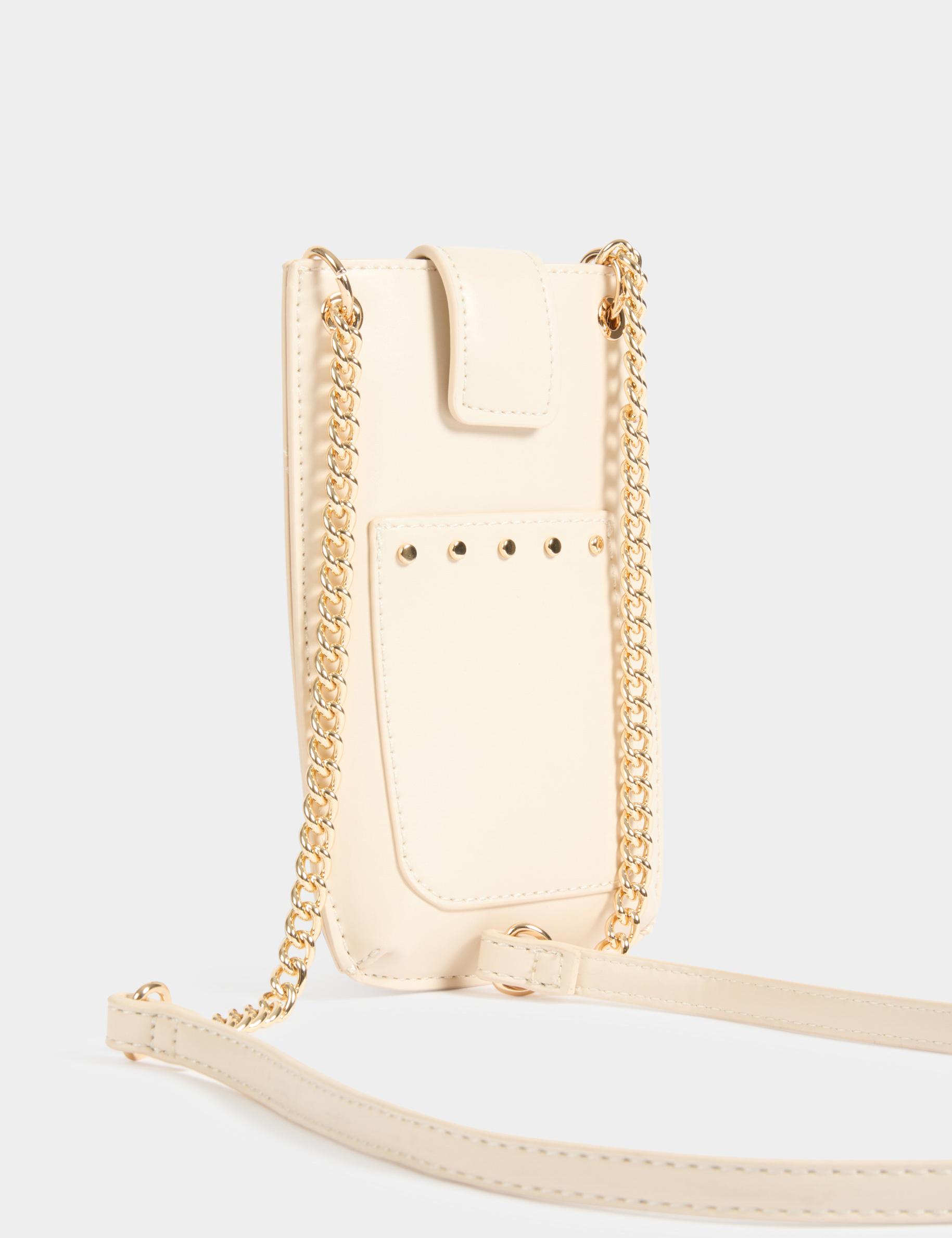 crossbody phone bag studs ivory women Crossbody phone bag studs ivory women
