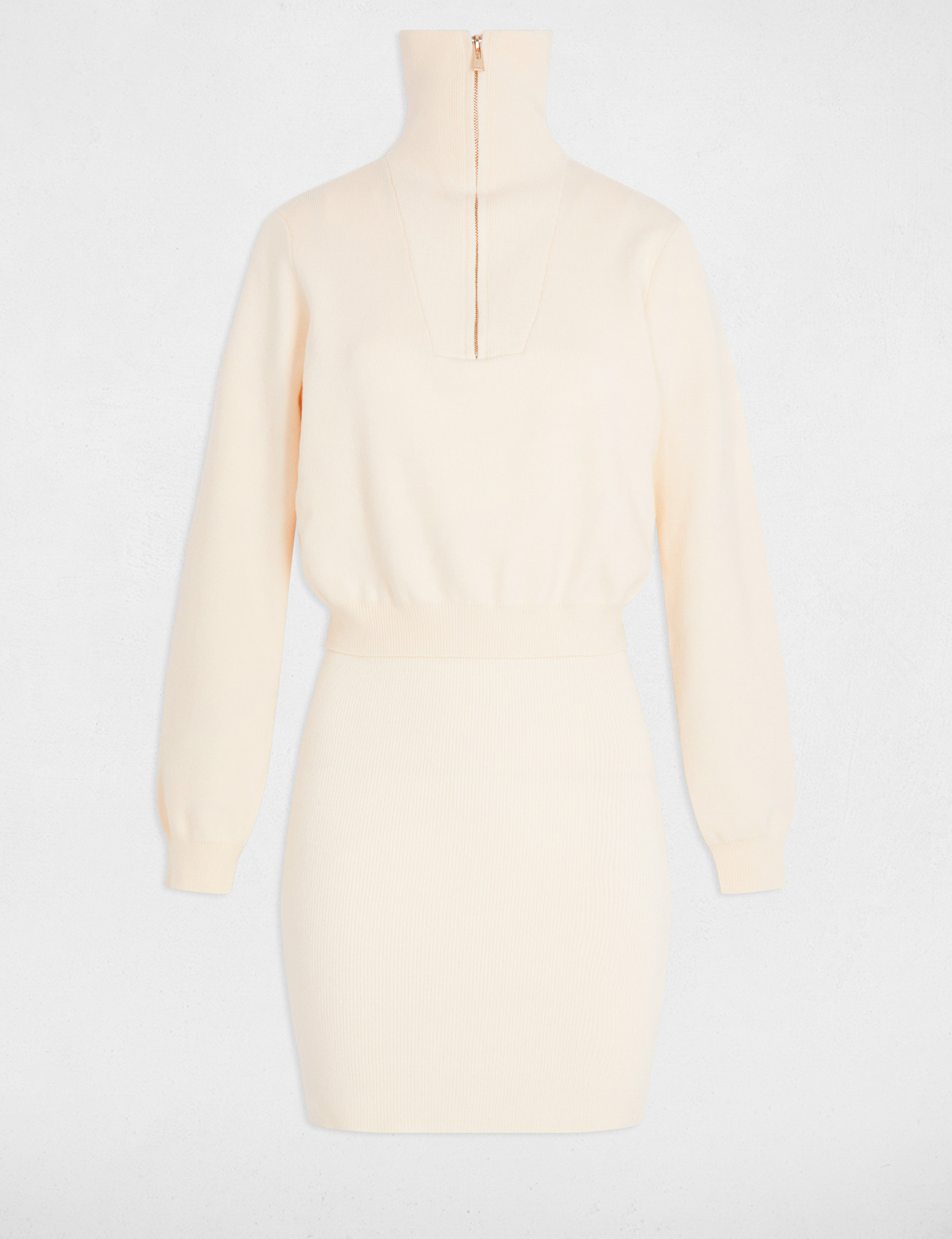 robe courte effet 2 en 1 ivoire femme Robe courte effet 2-en-1 ivoire femme