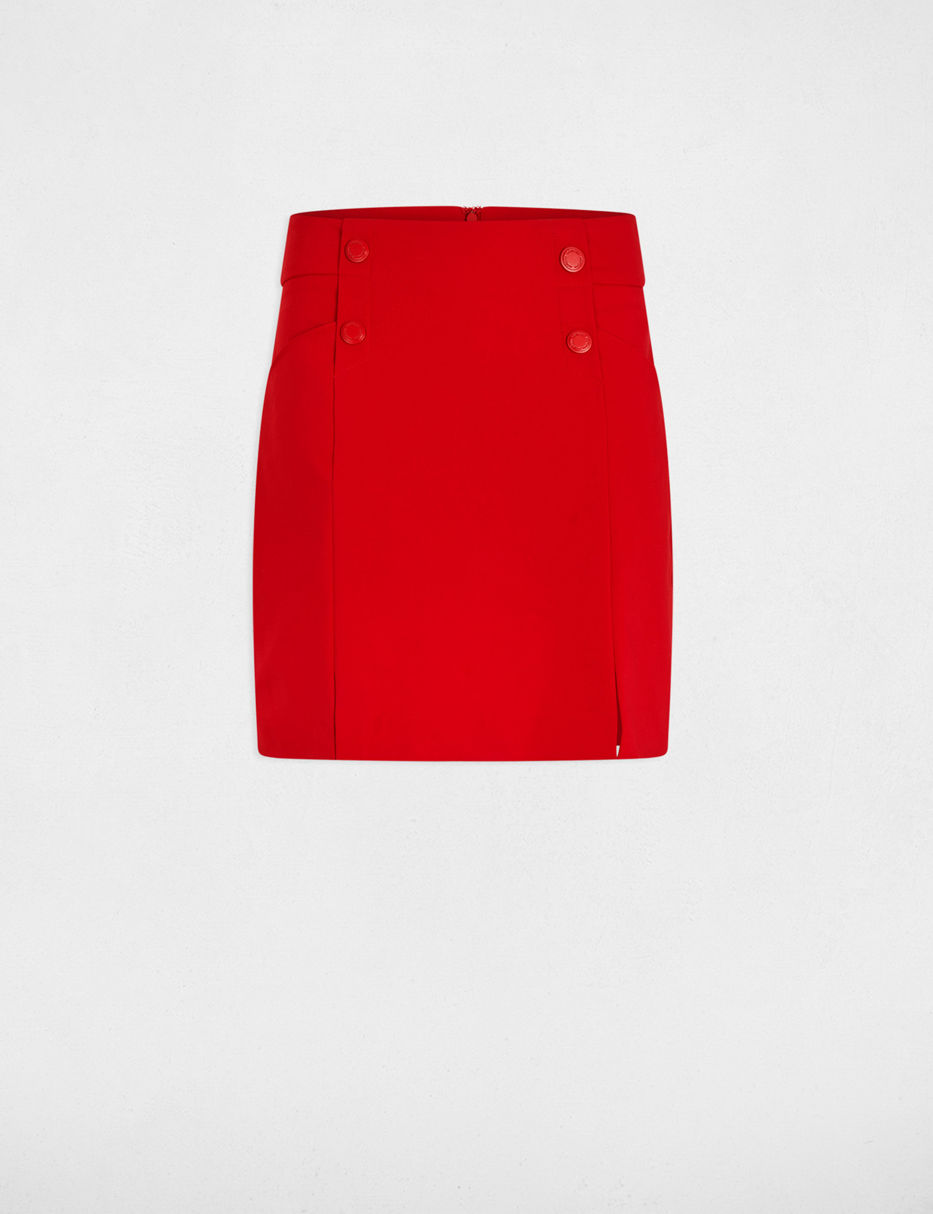 mini skirt with buttons red women Mini skirt with buttons red women