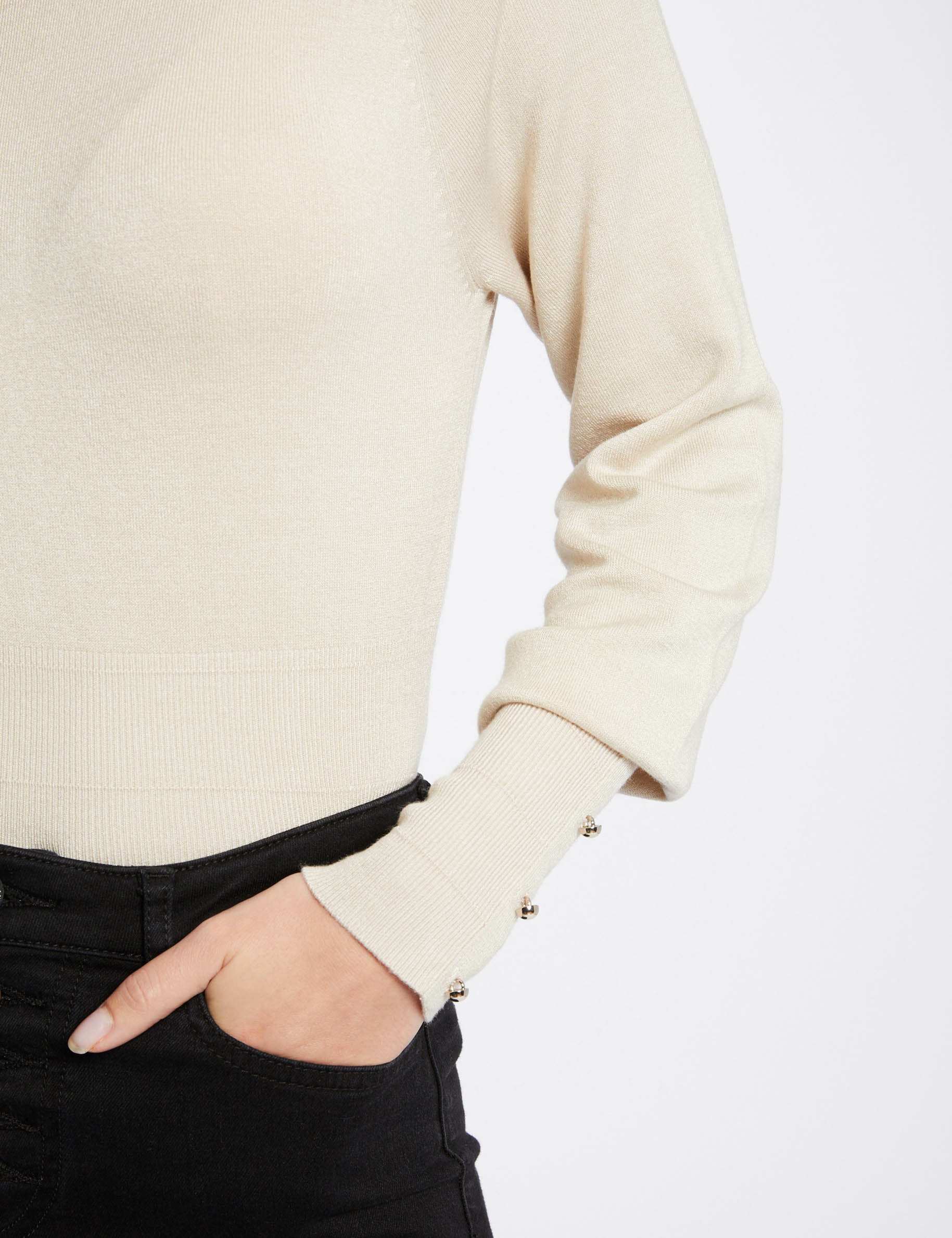Long-sleeved jumper with round neck ladies' Long-sleeved jumper with round neck ladies'