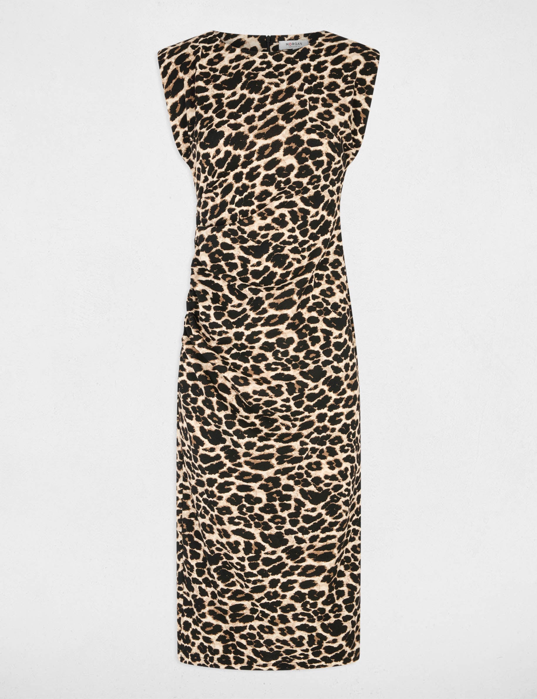Sleeveless knitted dress multicolor women