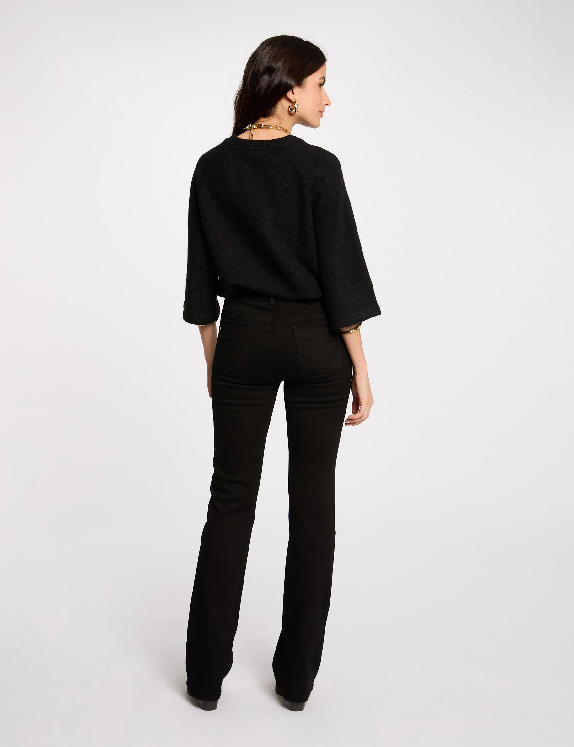 bootcut jeans with flap pockets black women Bootcut jeans with flap pockets black women