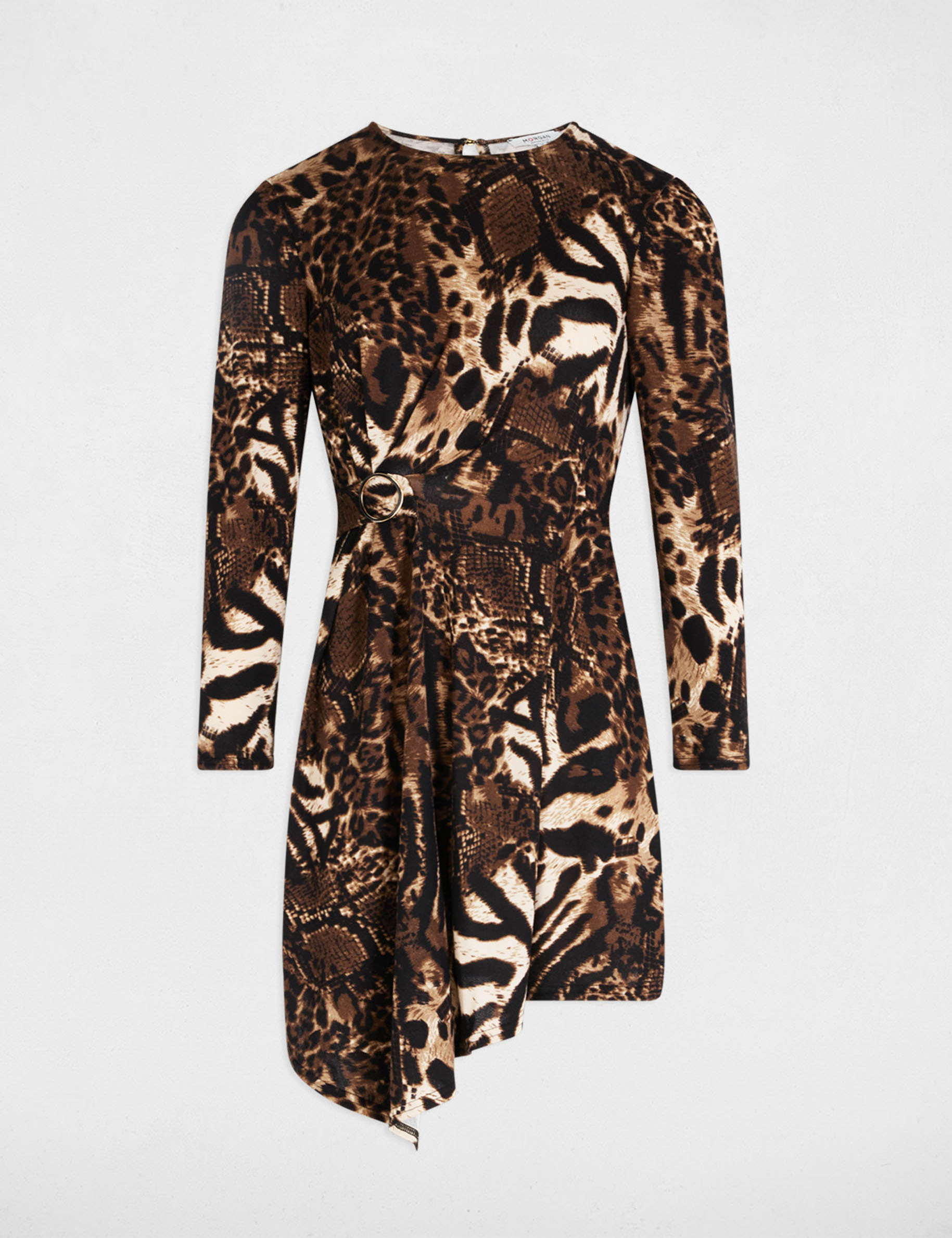 Printed A-line mini dress multicolor women