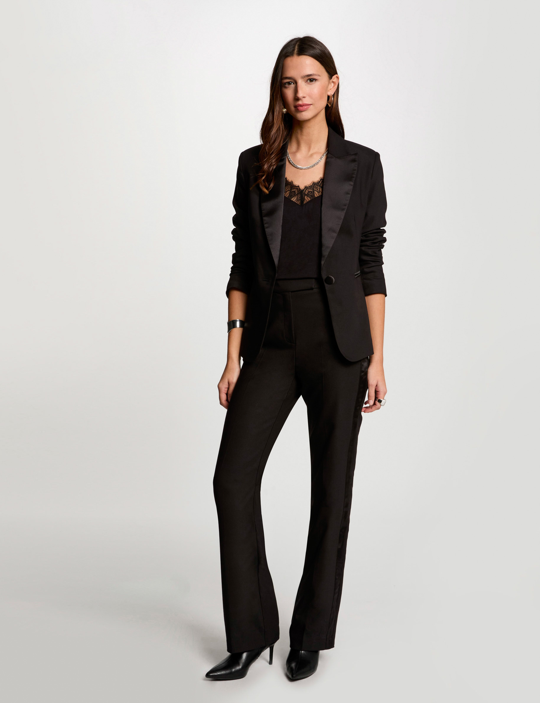 buttoned blazer black women Buttoned blazer black women
