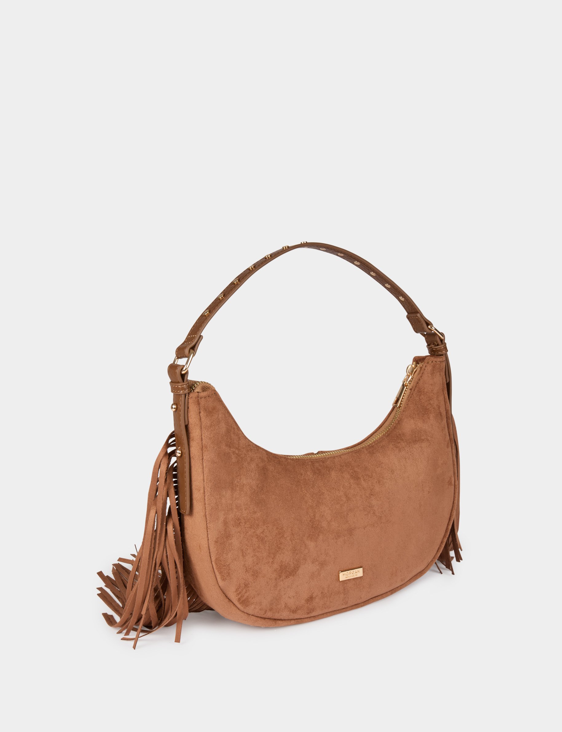 suede fringe bag beige women Suede fringe bag beige women