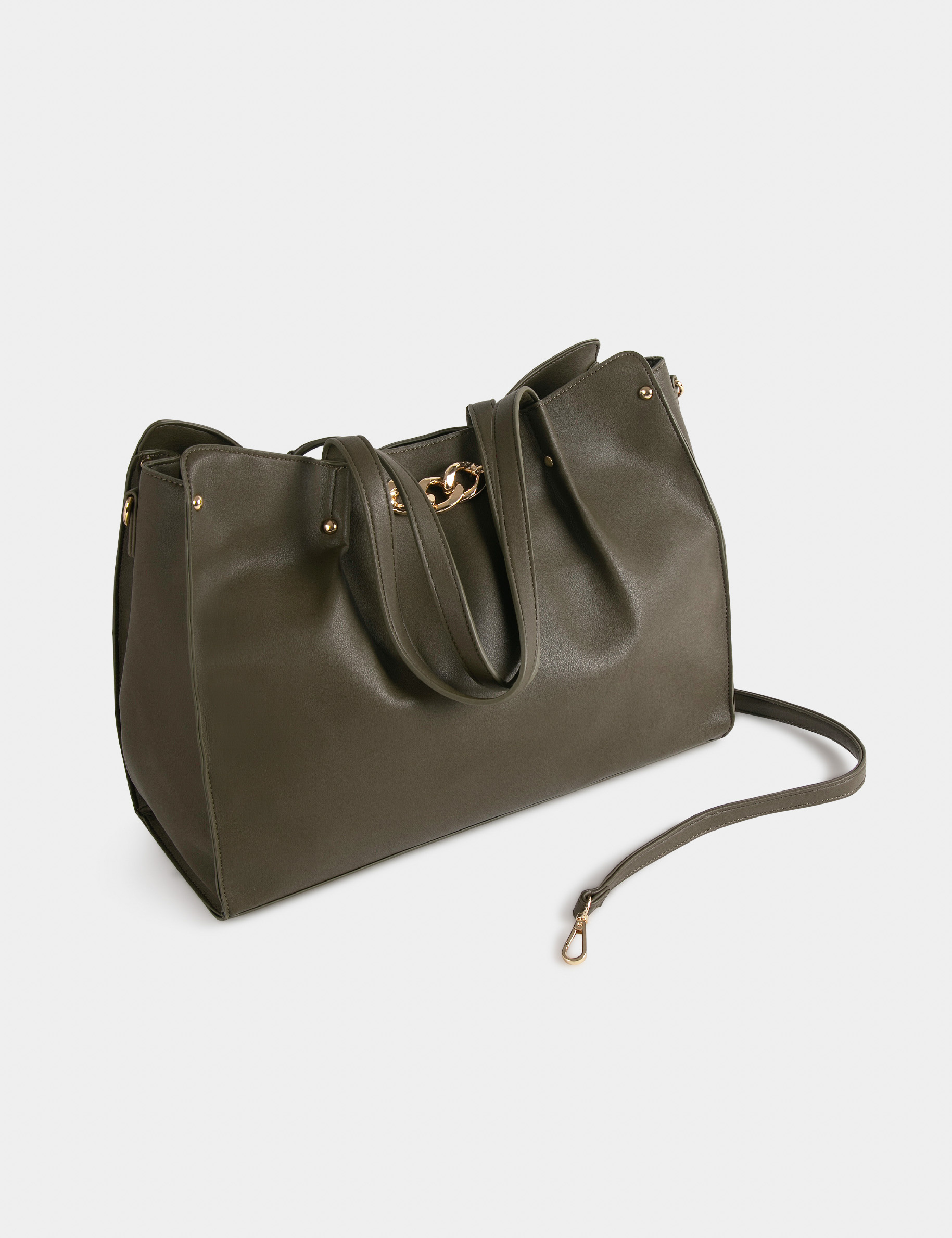 Shopper bag with chain detail ladies' Shopper bag with chain detail ladies'