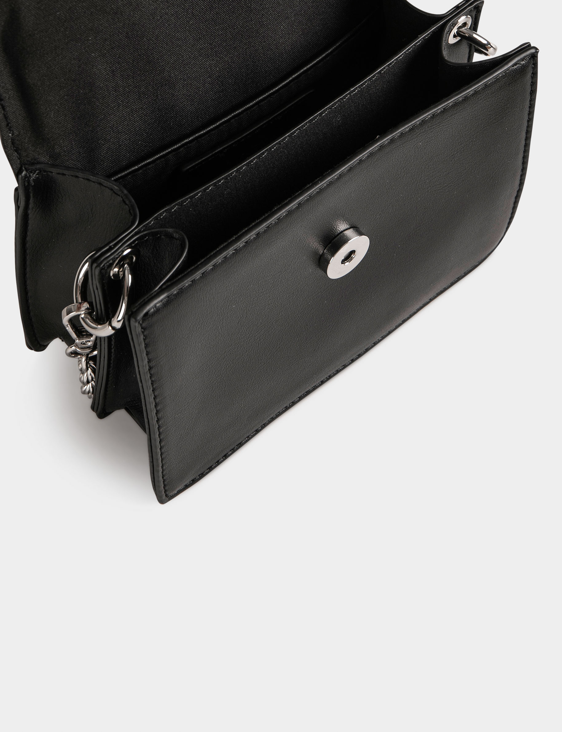 Bag with metal ornament black ladies' Bag with metal ornament black ladies'