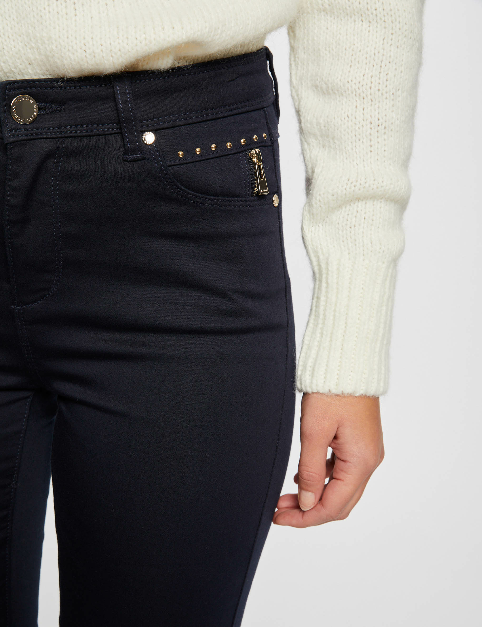 Navy skinny store trousers ladies