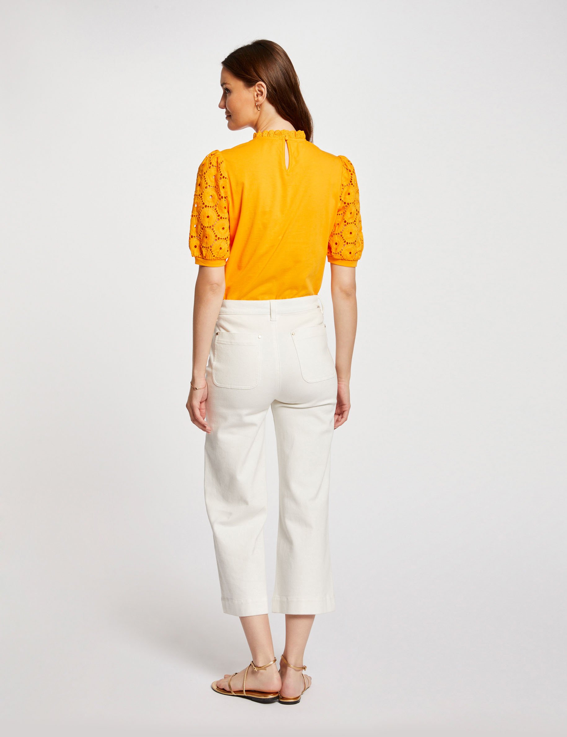 Short-sleeved t-shirt orange women