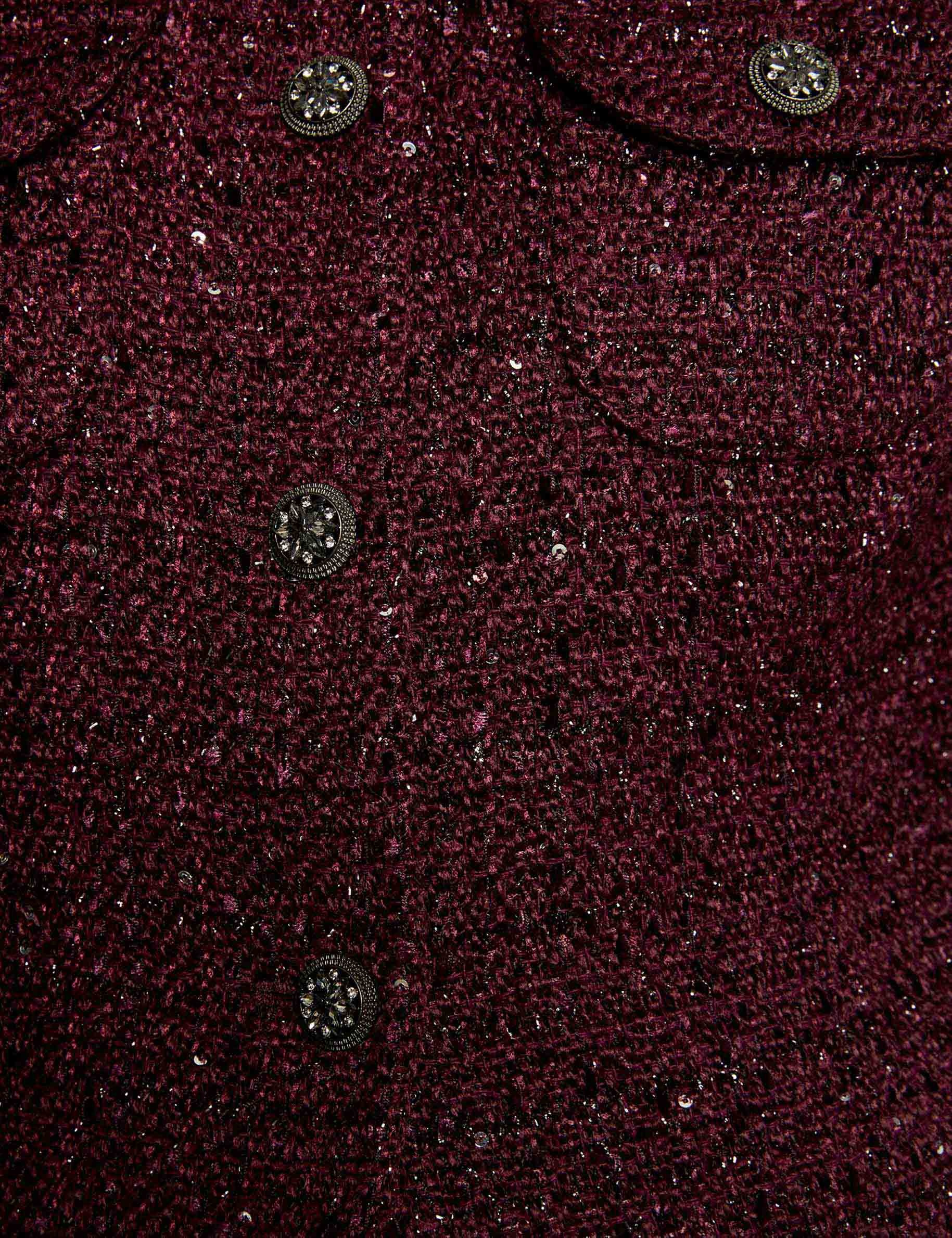 fitted jacket with round neck plum women null