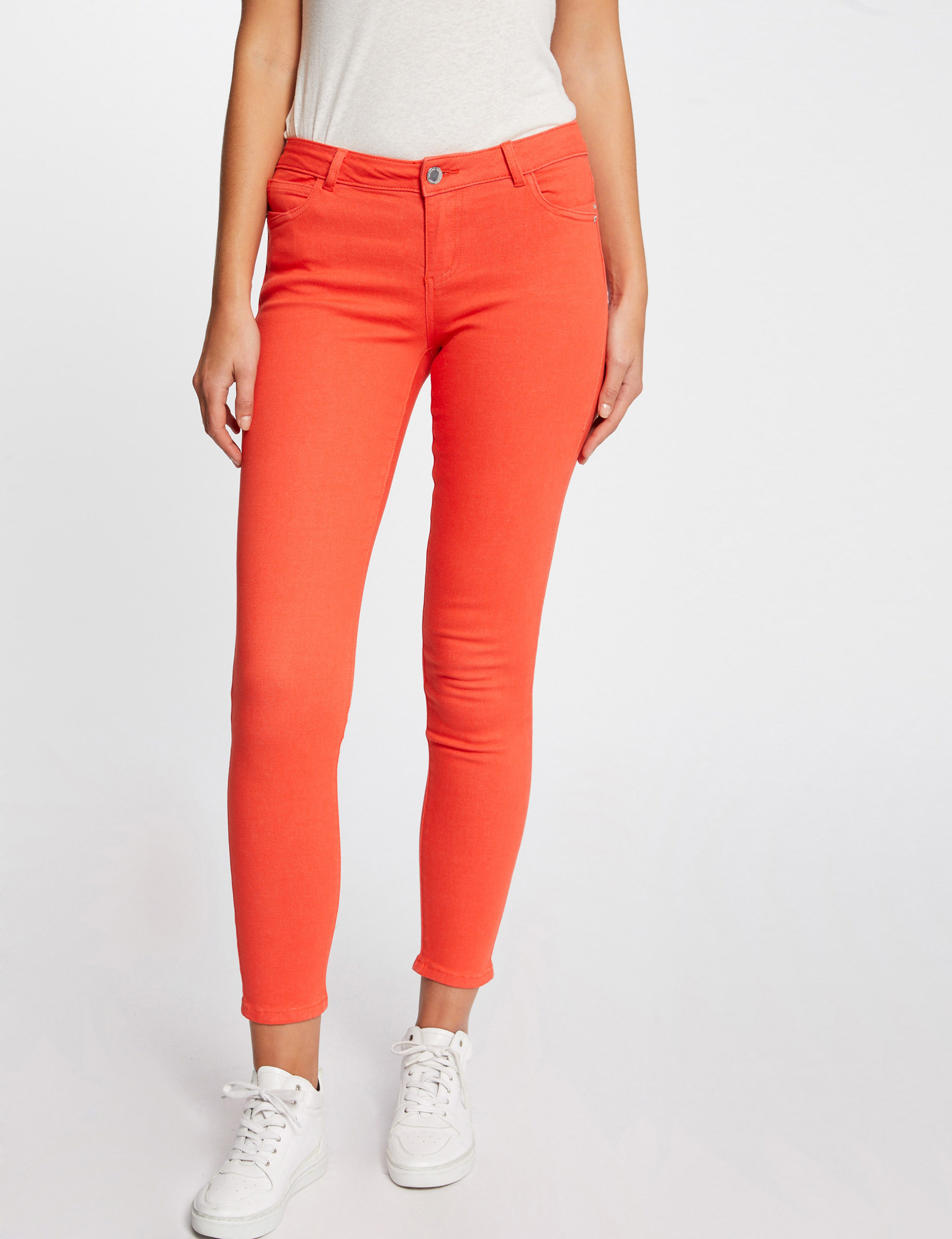 Low-waisted skinny jeans orange ladies' Low-waisted skinny jeans orange ladies'