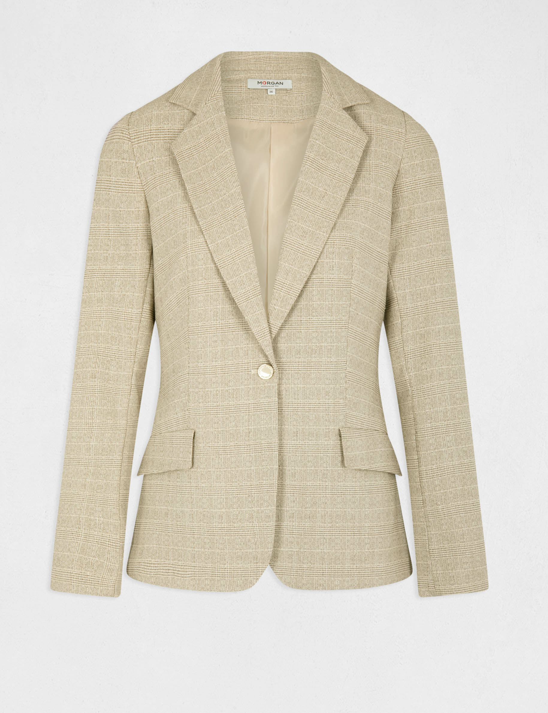 Straight city jacket beige ladies' Straight city jacket beige ladies'