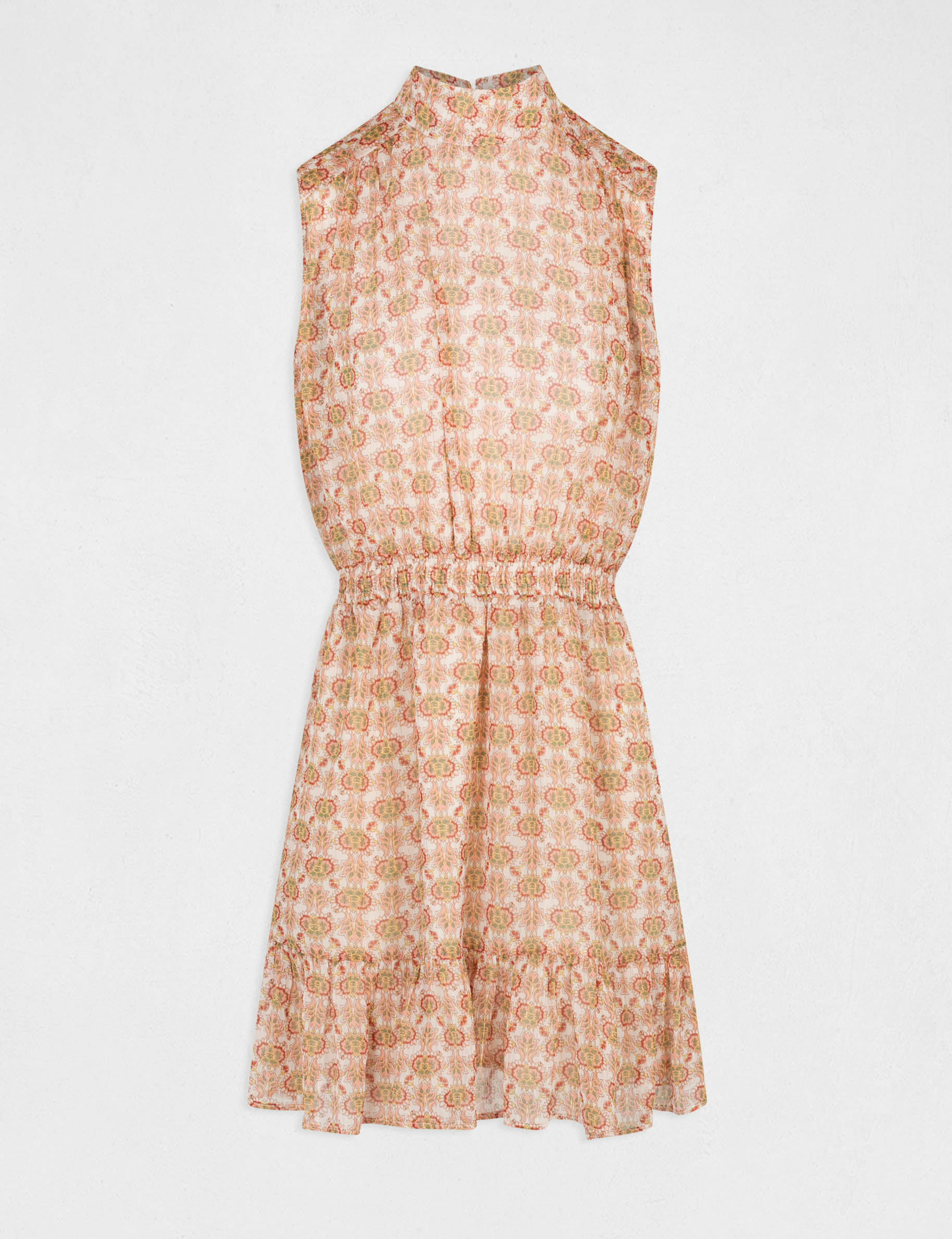 Straight dress with abstract print multico ladies' Straight dress with abstract print multico ladies'