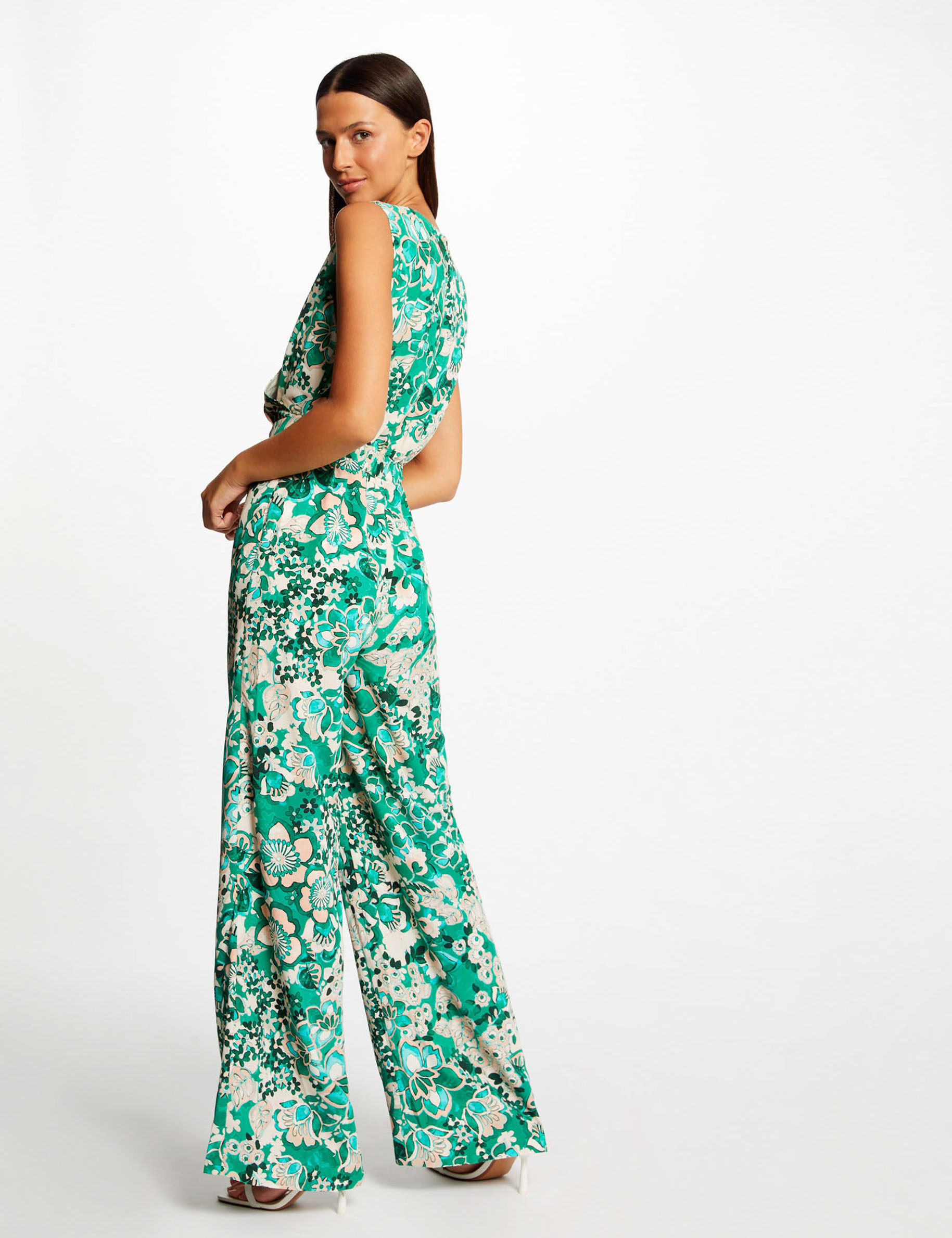Ladies wide sales leg jumpsuit