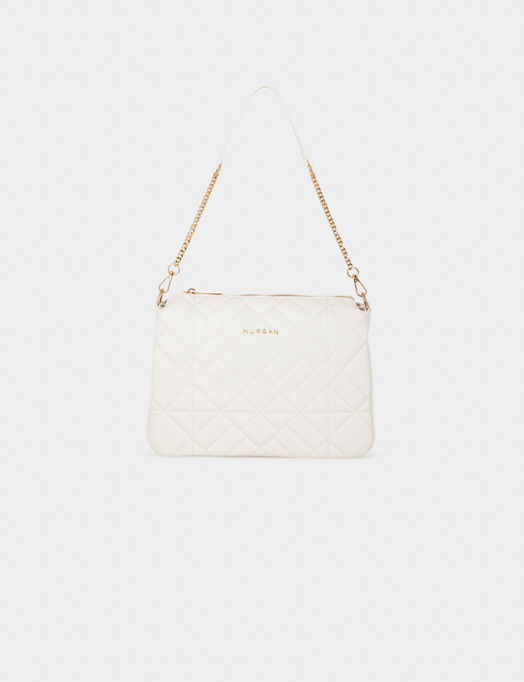 Quilted shoulder bag white ladies'