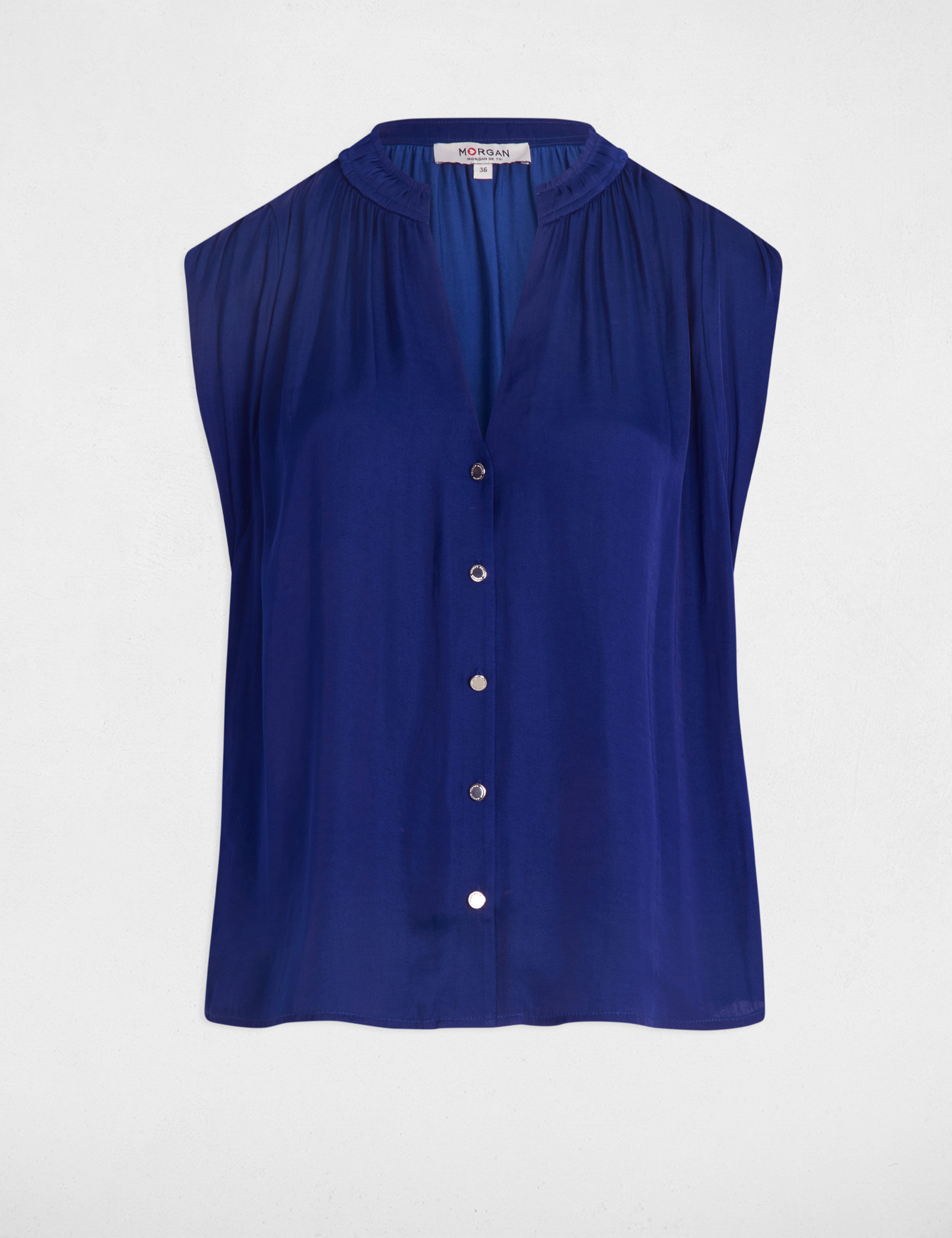 sleeveless blouse electric blue women Sleeveless blouse electric blue women