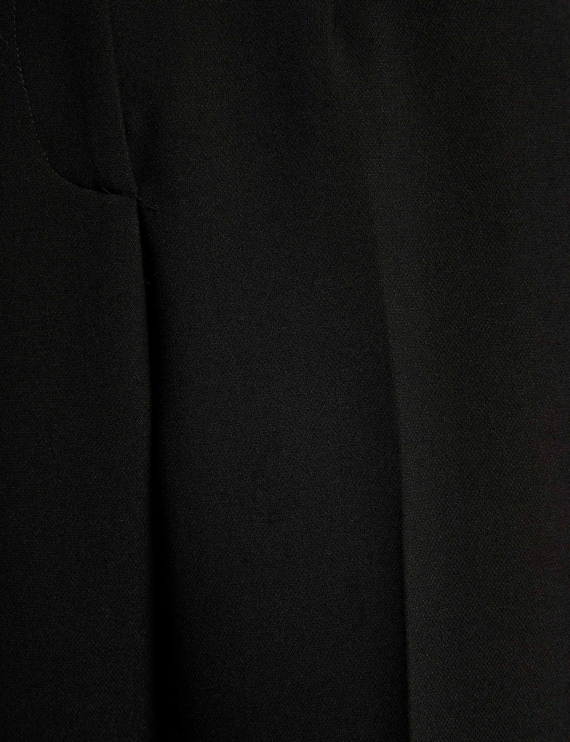 pantalon large taille haute noir femme null