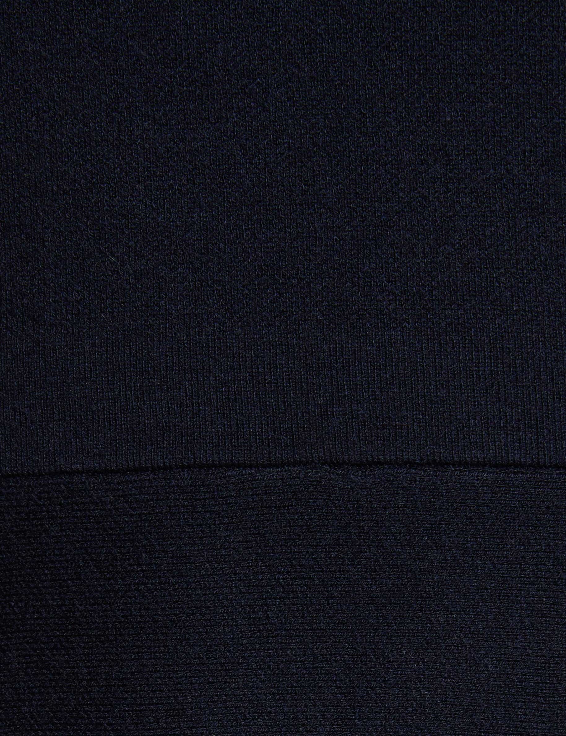 short trapeze dress navy blue women null