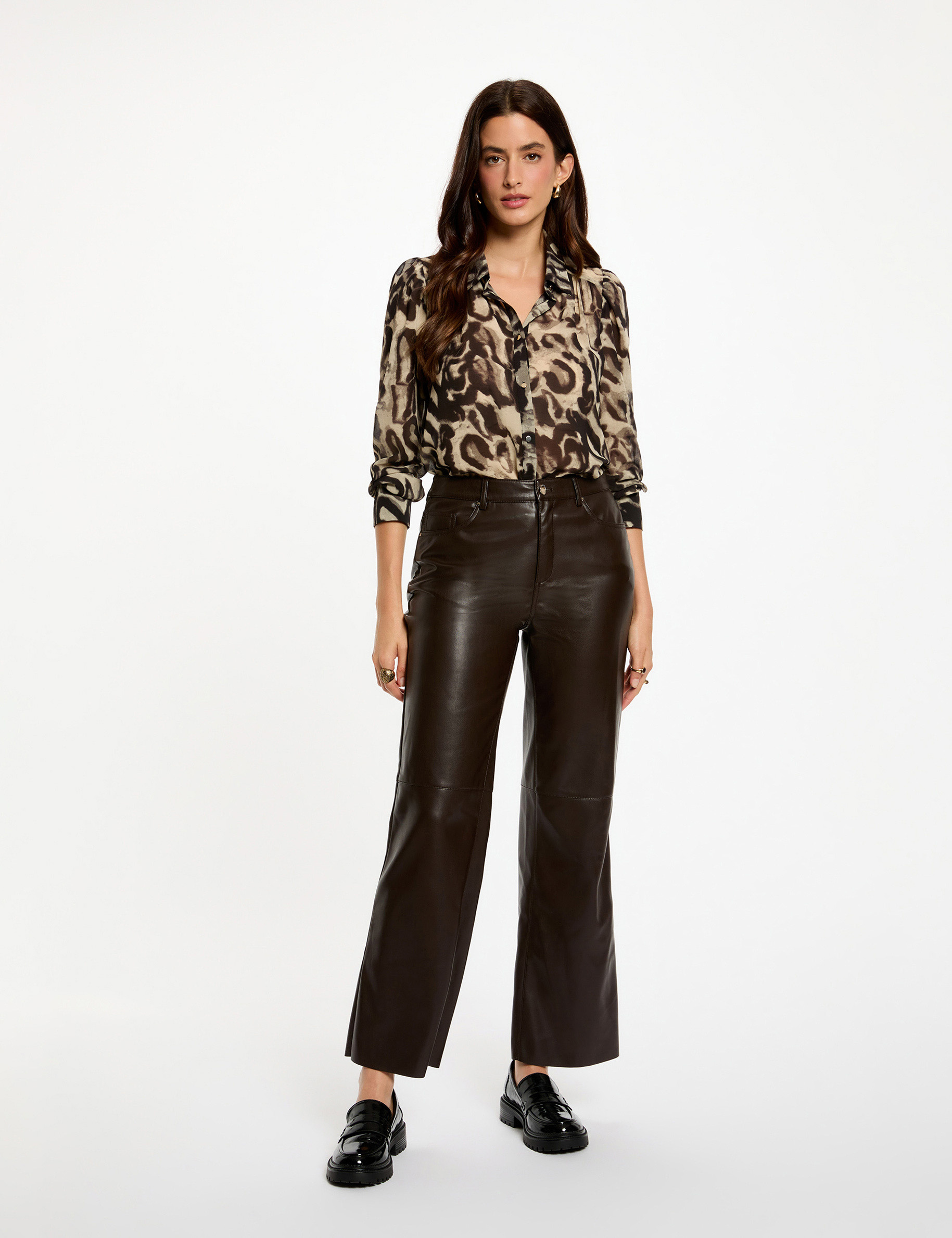 Printed voile shirt multicolor women