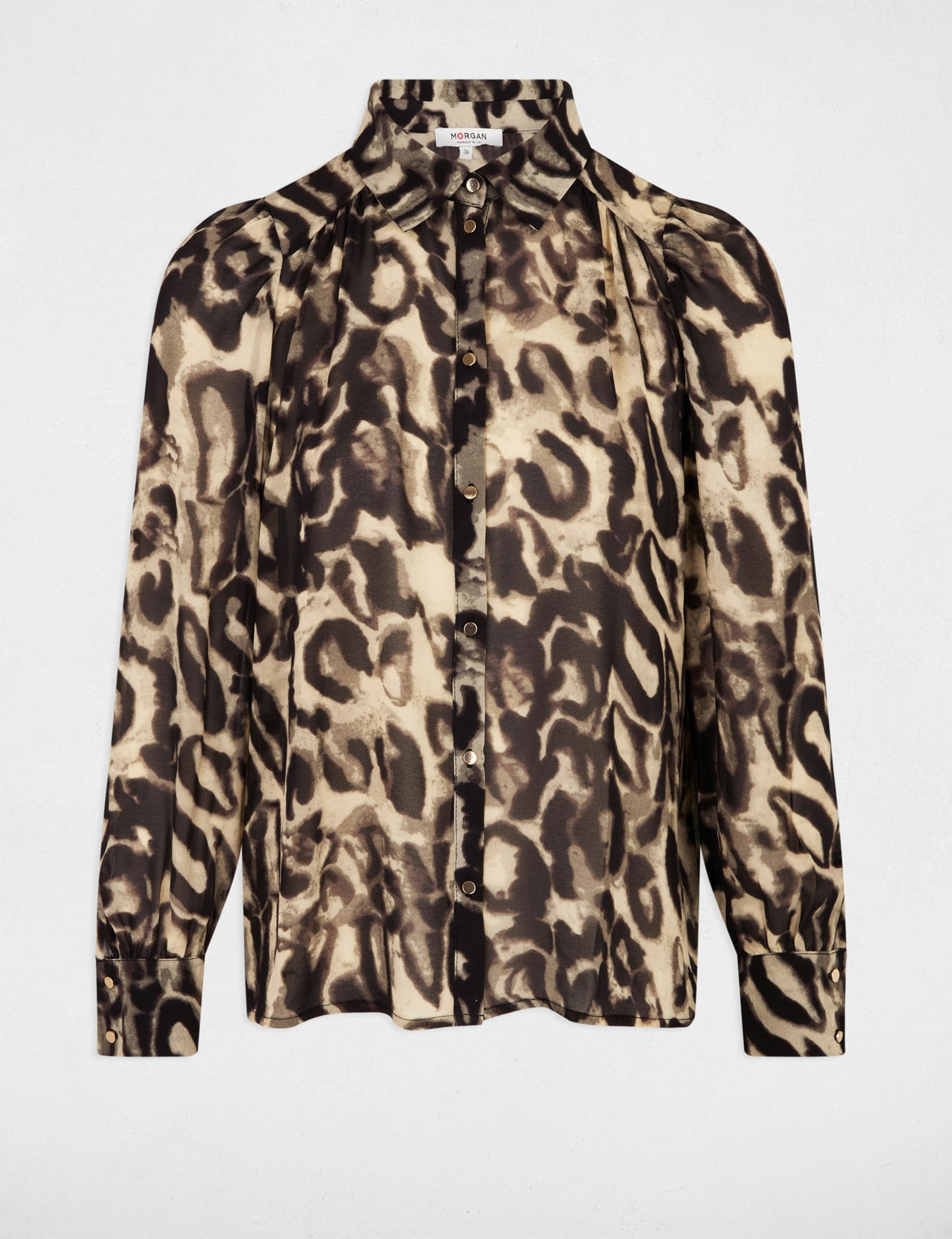 printed voile shirt multicolor women Printed voile shirt multicolor women