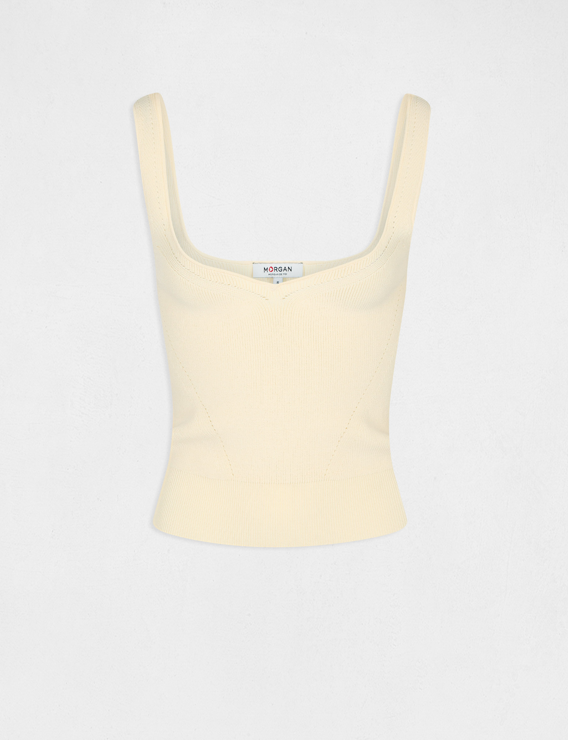 jumper vest top with v neck straw yellow women Jumper vest top with V-neck straw yellow women