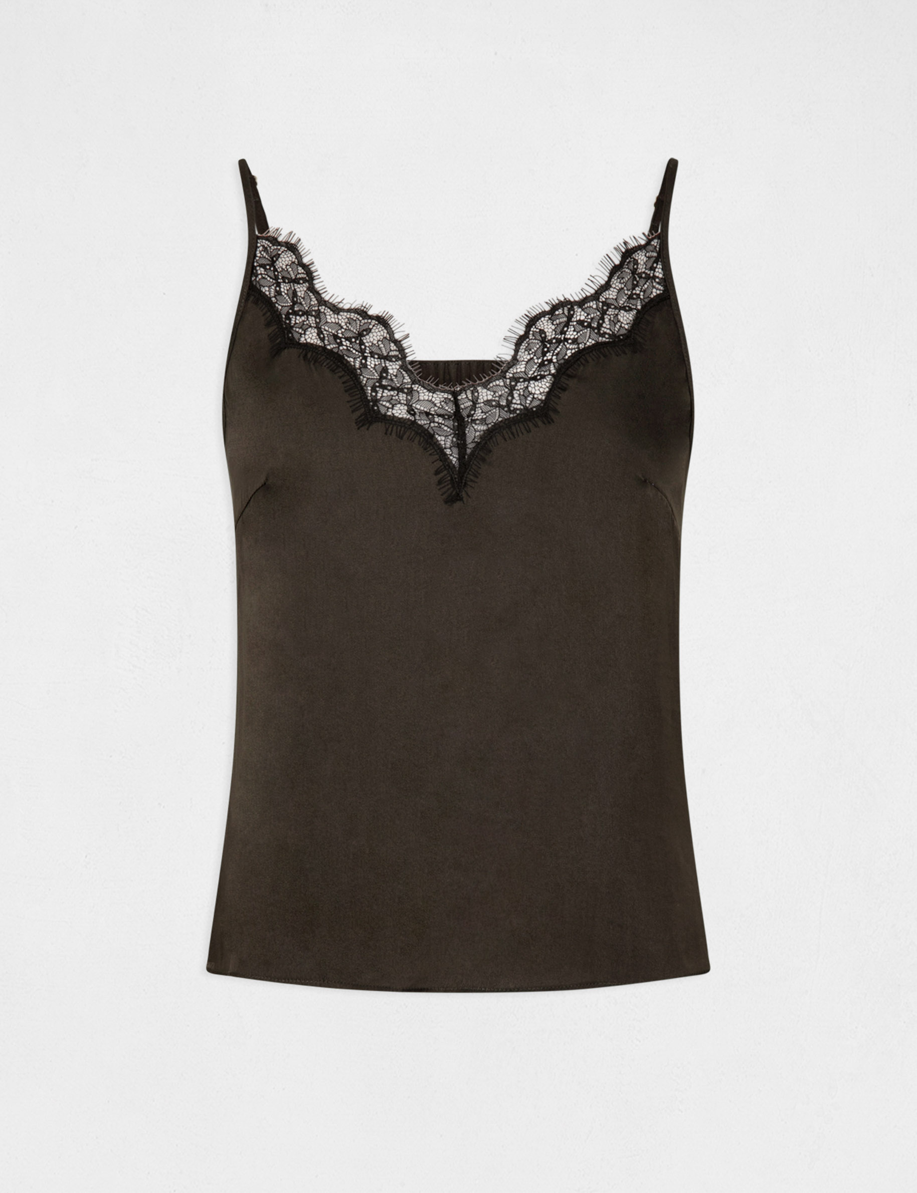 Blouse with thin straps and lace ladies' Blouse with thin straps and lace ladies'