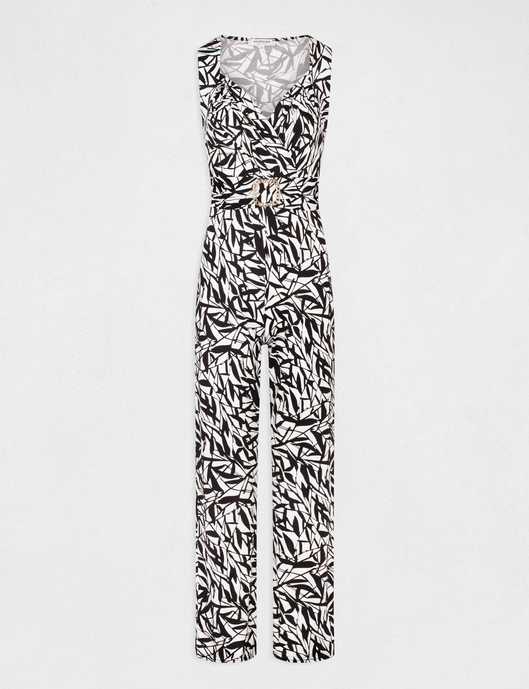 Straight jumpsuit geometric print multico ladies' Straight jumpsuit geometric print multico ladies'