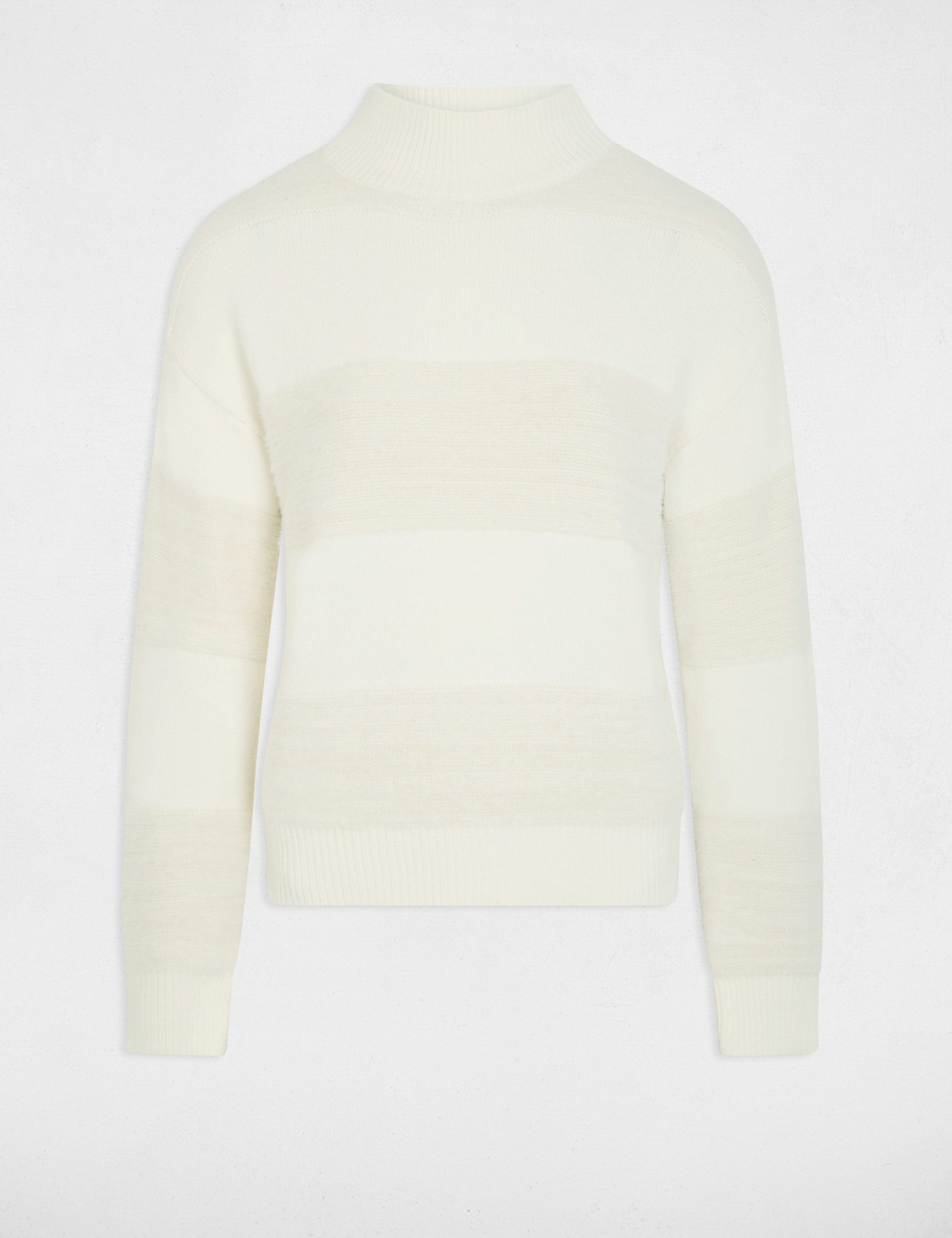 High neck sweater ivory women