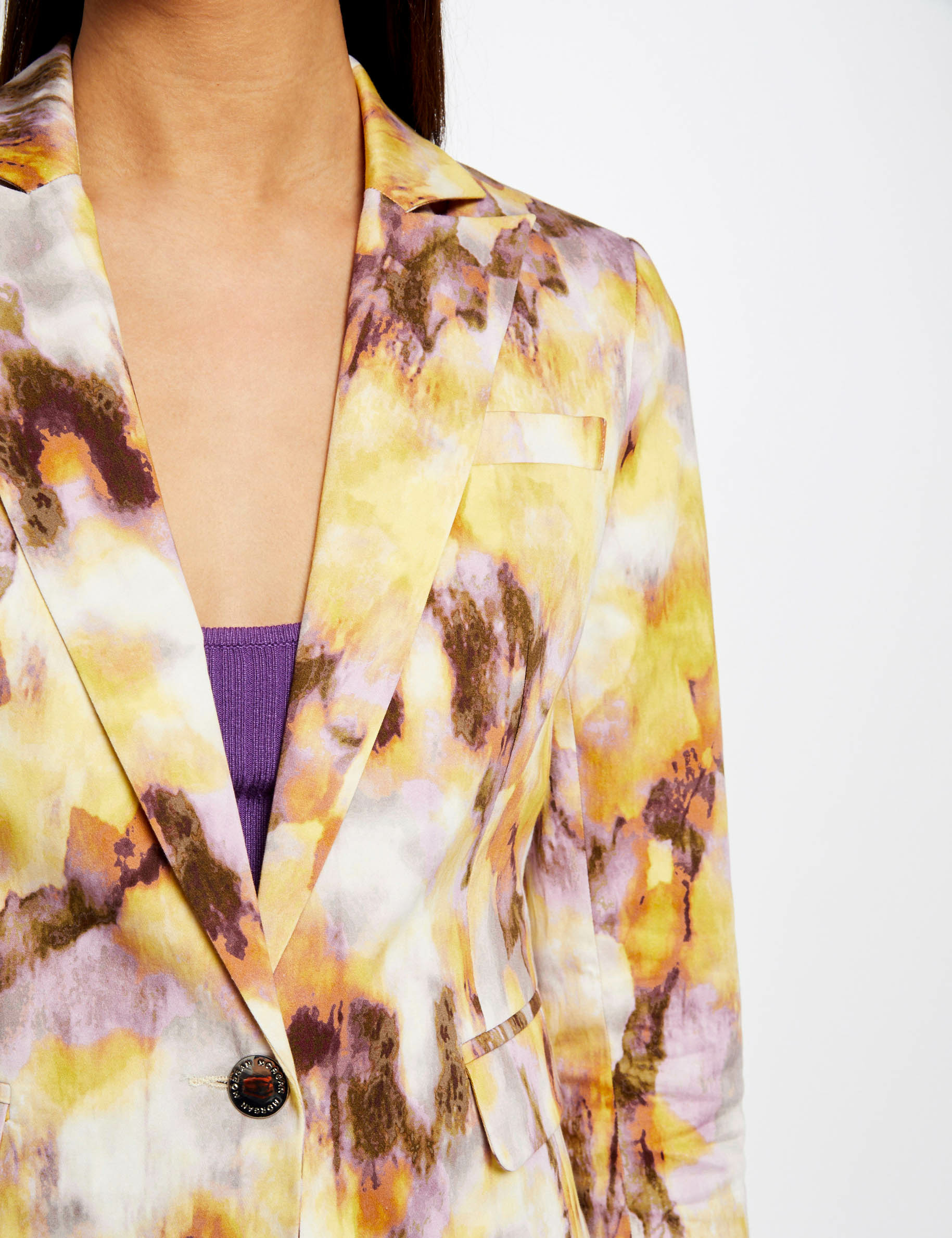 Straight jacket abstract print multico ladies' Straight jacket abstract print multico ladies'