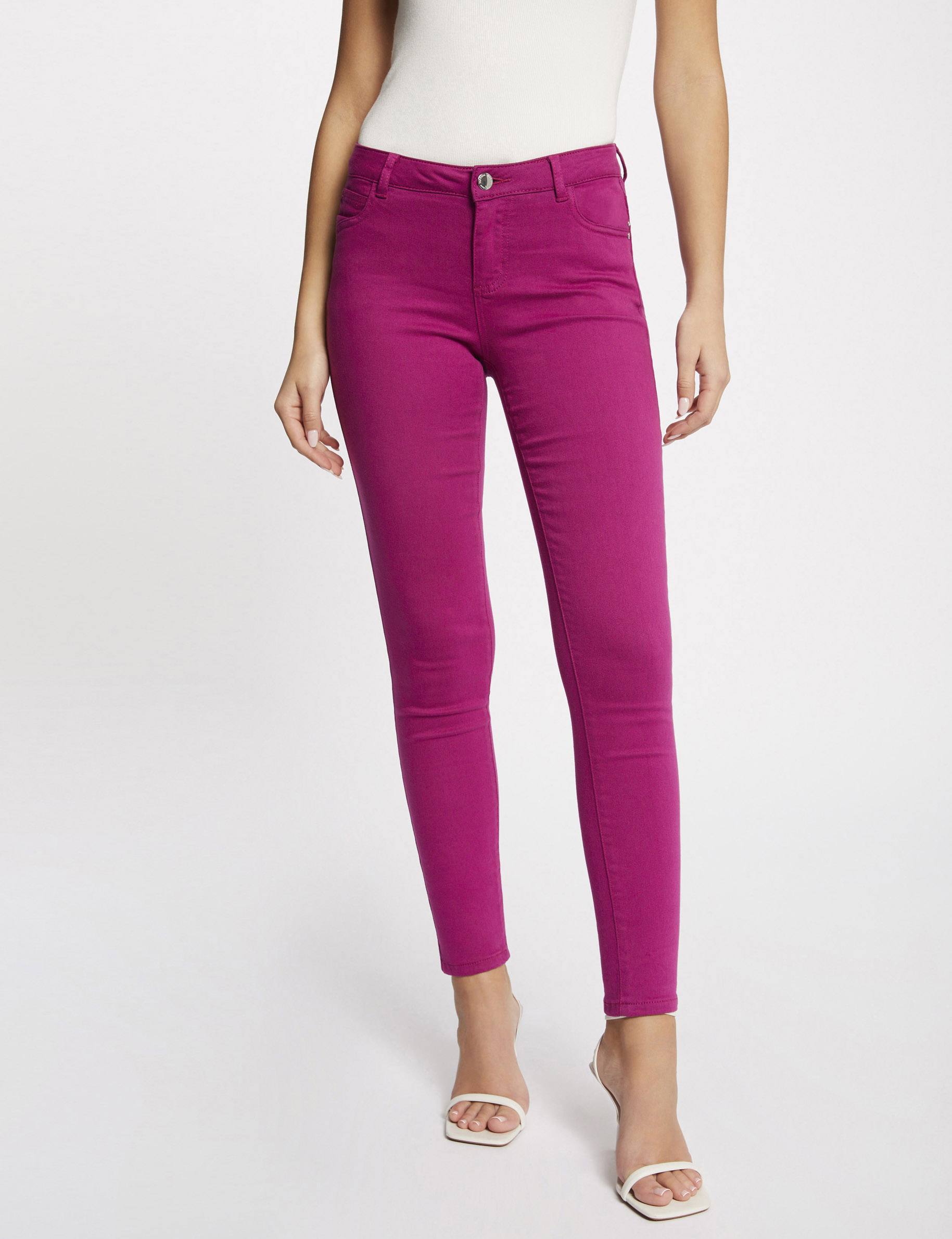 Low waist skinny trousers raspberry ladies' Low waist skinny trousers raspberry ladies'