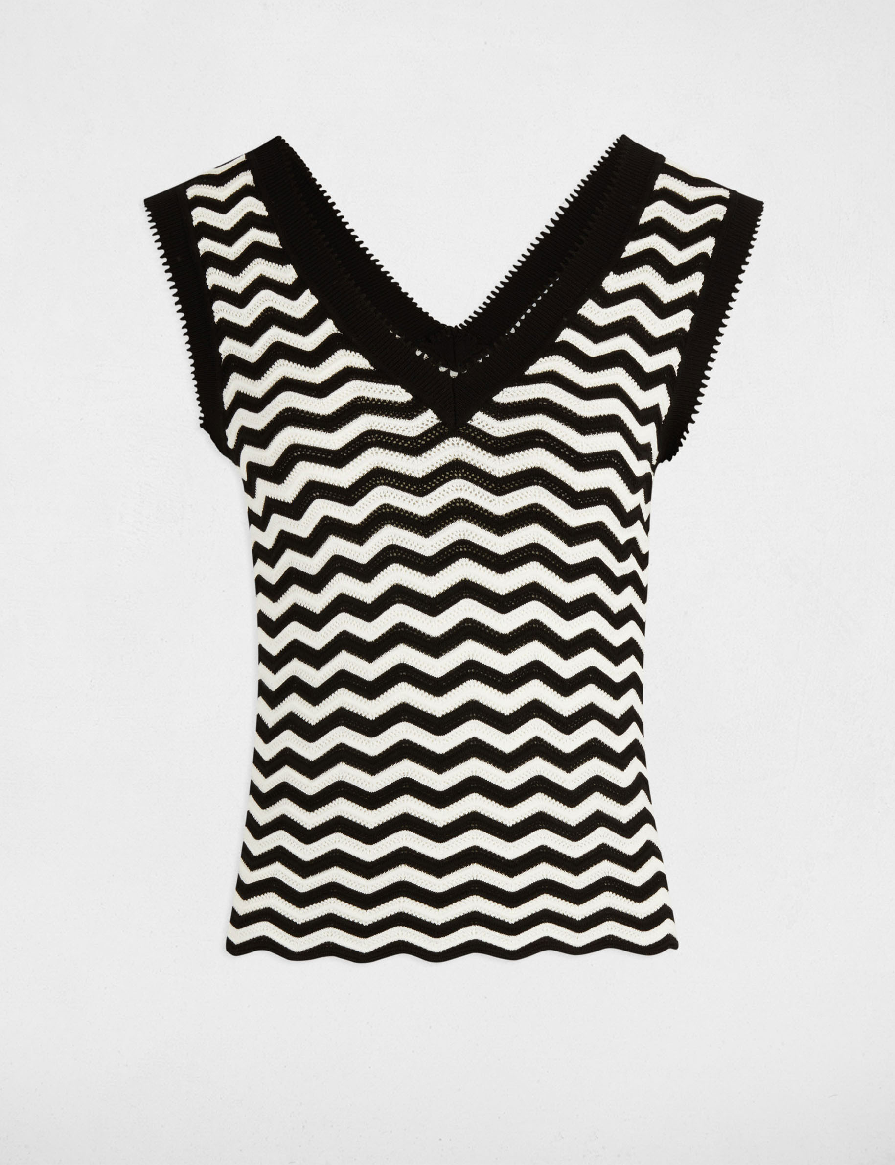 sleeveless knitted top black women Sleeveless knitted top black women