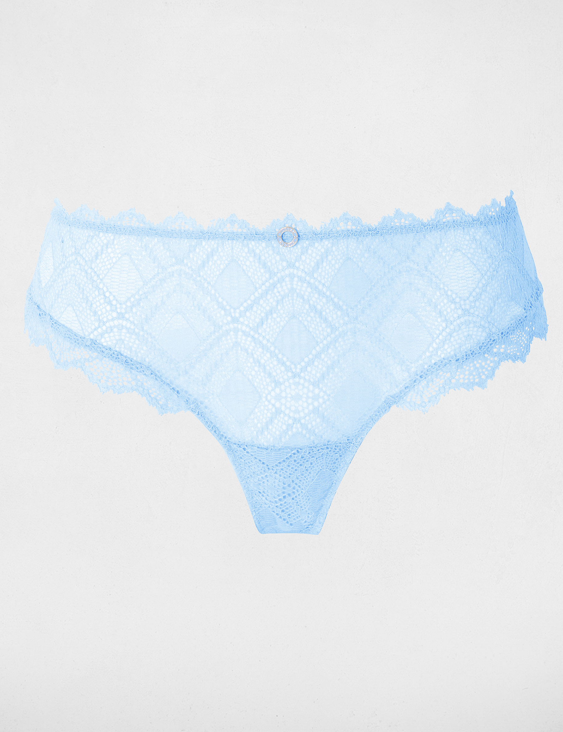 Lace shorts blue women