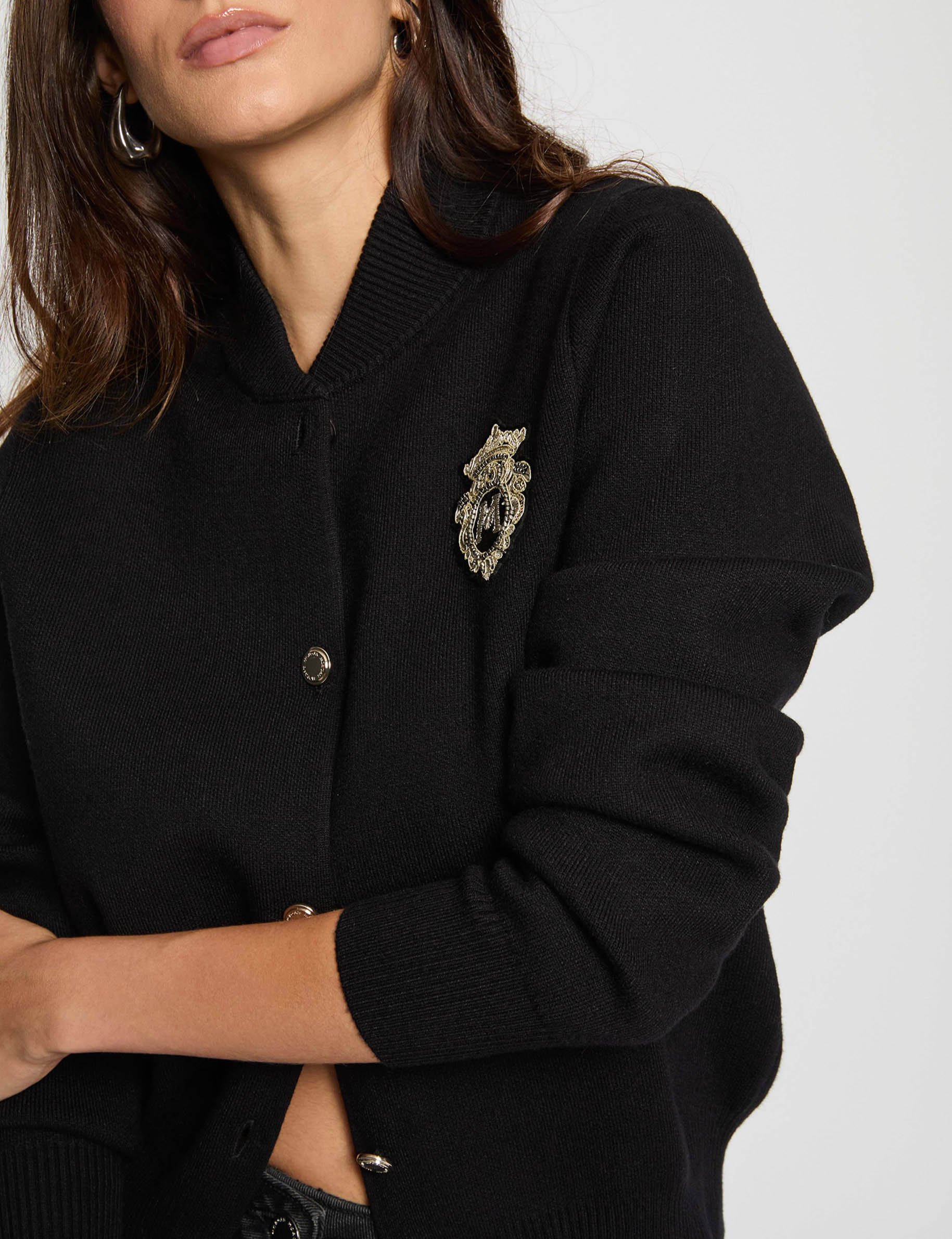 teddy high neck sweater black women Teddy high neck sweater black women