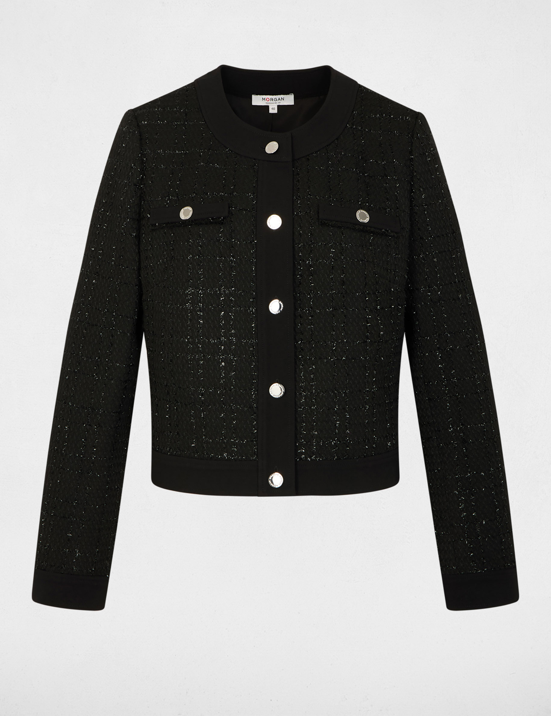 fitted cropped jacket black women Fitted cropped jacket black women