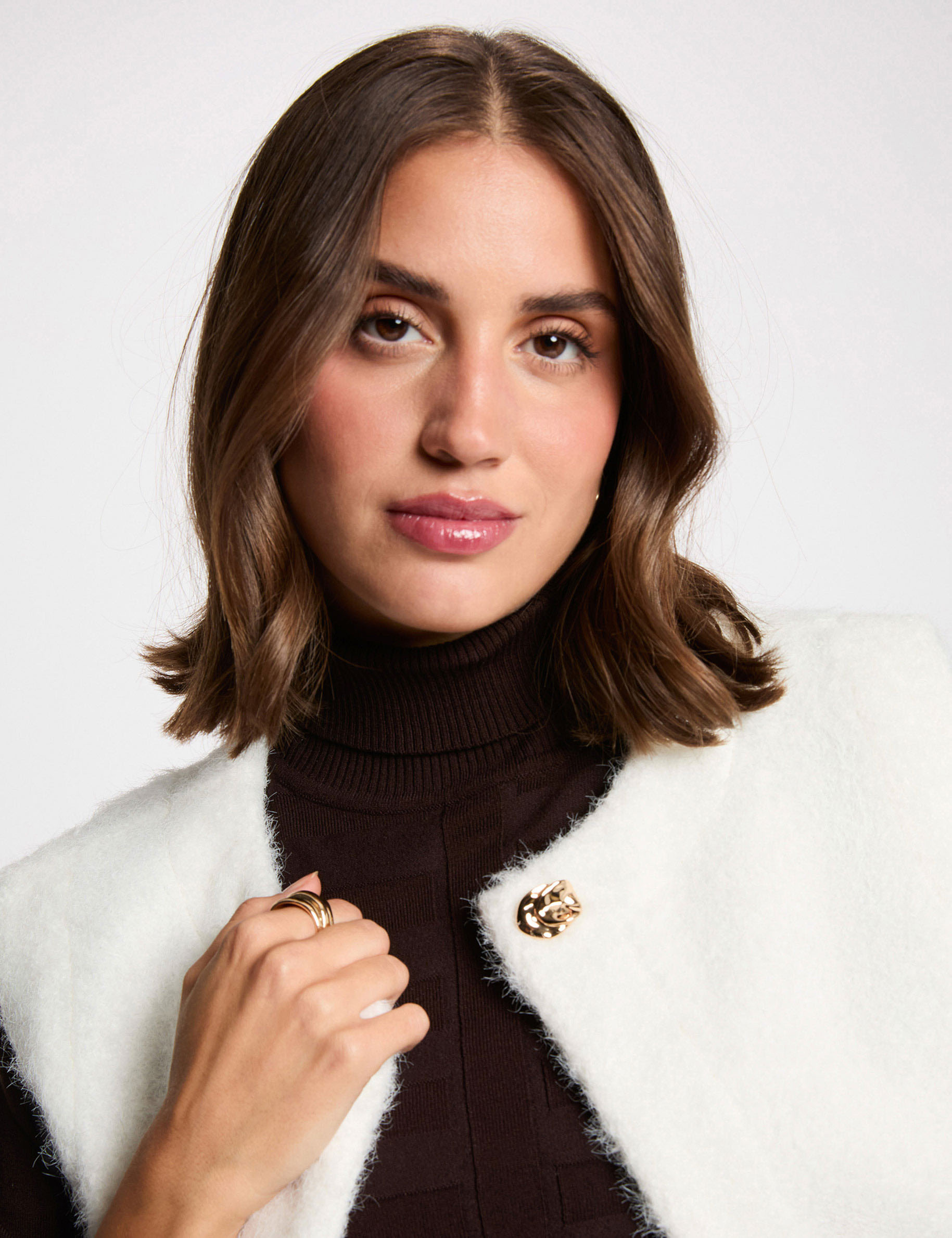 sleeveless jacket ivory women Sleeveless jacket ivory women