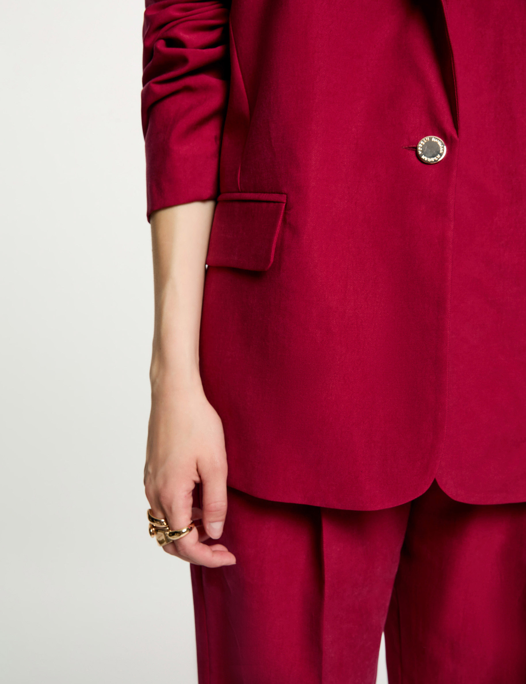 Blazer jacket bordeaux women
