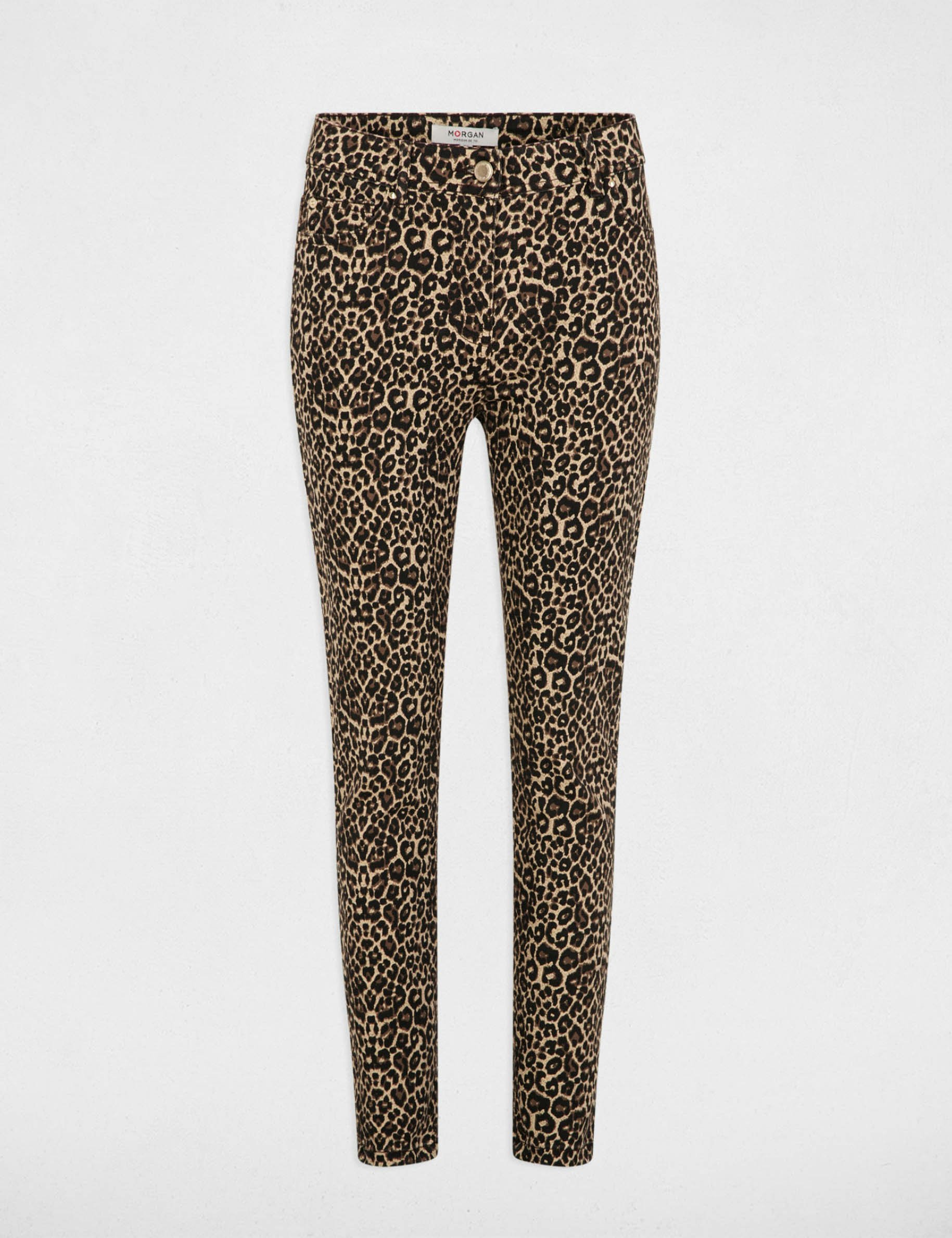 slim trousers leopard print multicolor women Slim trousers leopard print multicolor women
